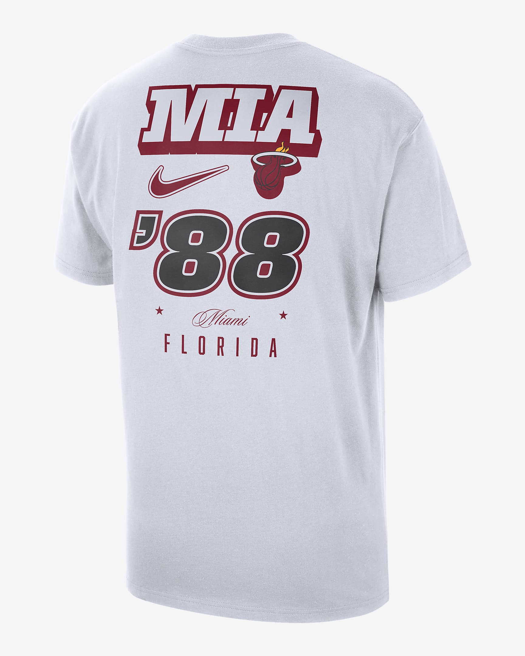 Miami Heat Courtside Men's Nike NBA T-Shirt - White