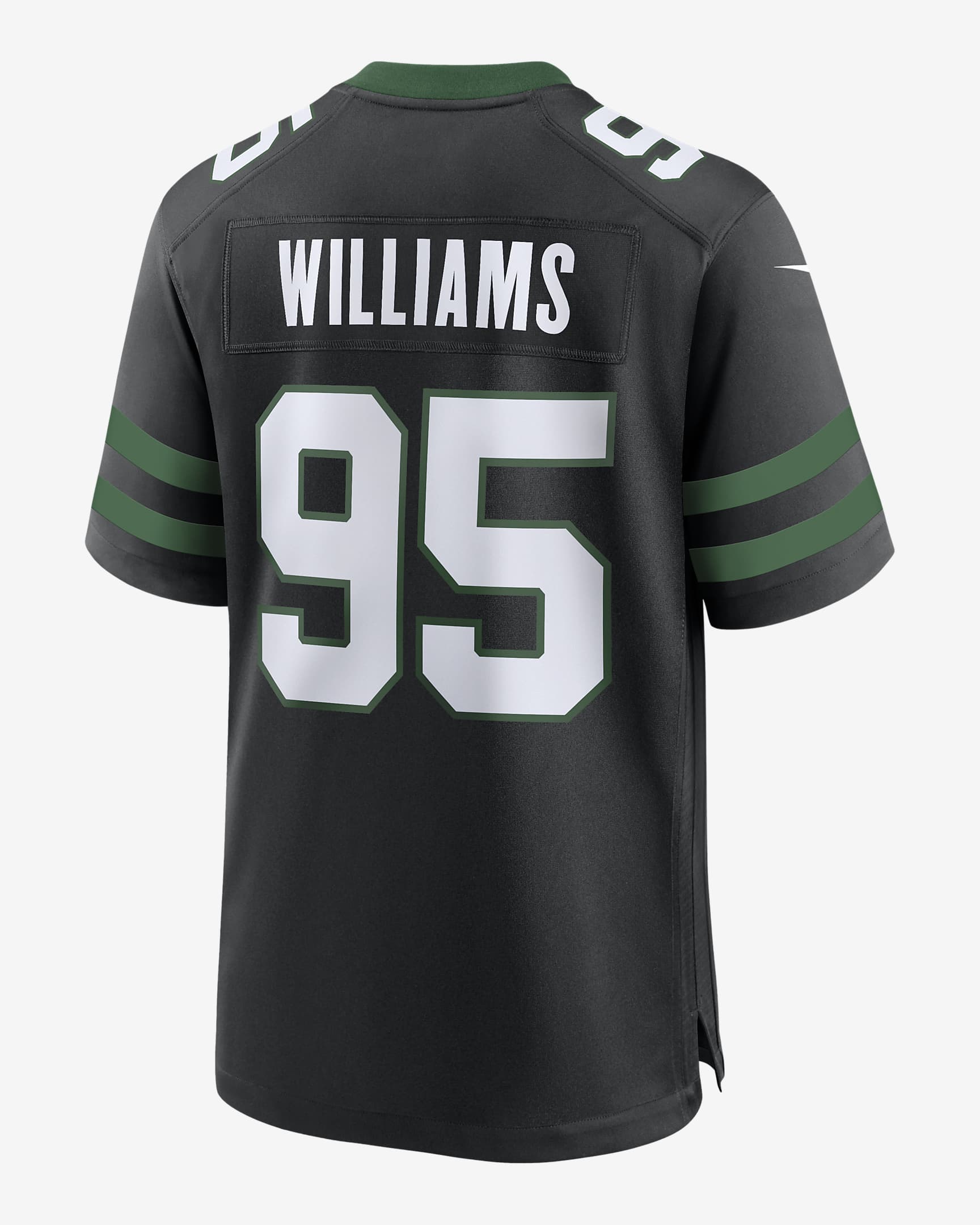 Jersey de fútbol americano Nike de la NFL Game para hombre Quinnen Williams New York Jets - Negro