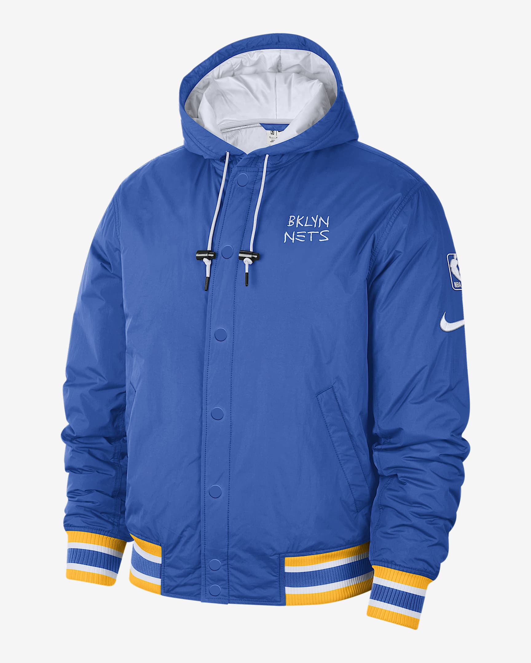 Brooklyn Nets Courtside City Edition Men's Nike NBA FullSnap Jacket
