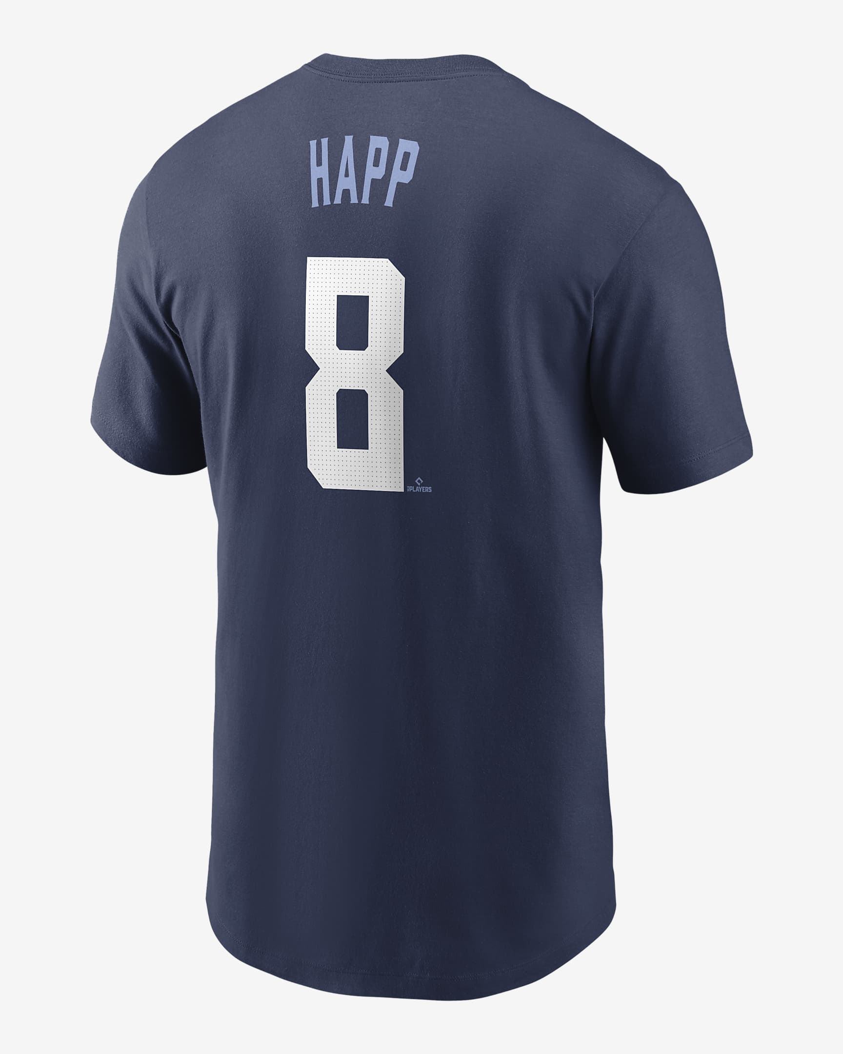 Playera Nike de la MLB para hombre Ian Happ Chicago Cubs City Connect Fuse - Azul marino