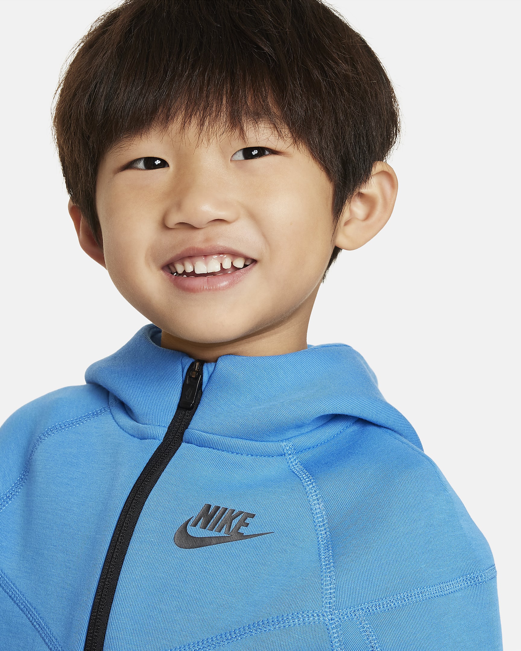 Nike Sportswear Tech Fleece Full-Zip Set Toddler 2-Piece Hoodie Set - Light Photo Blue