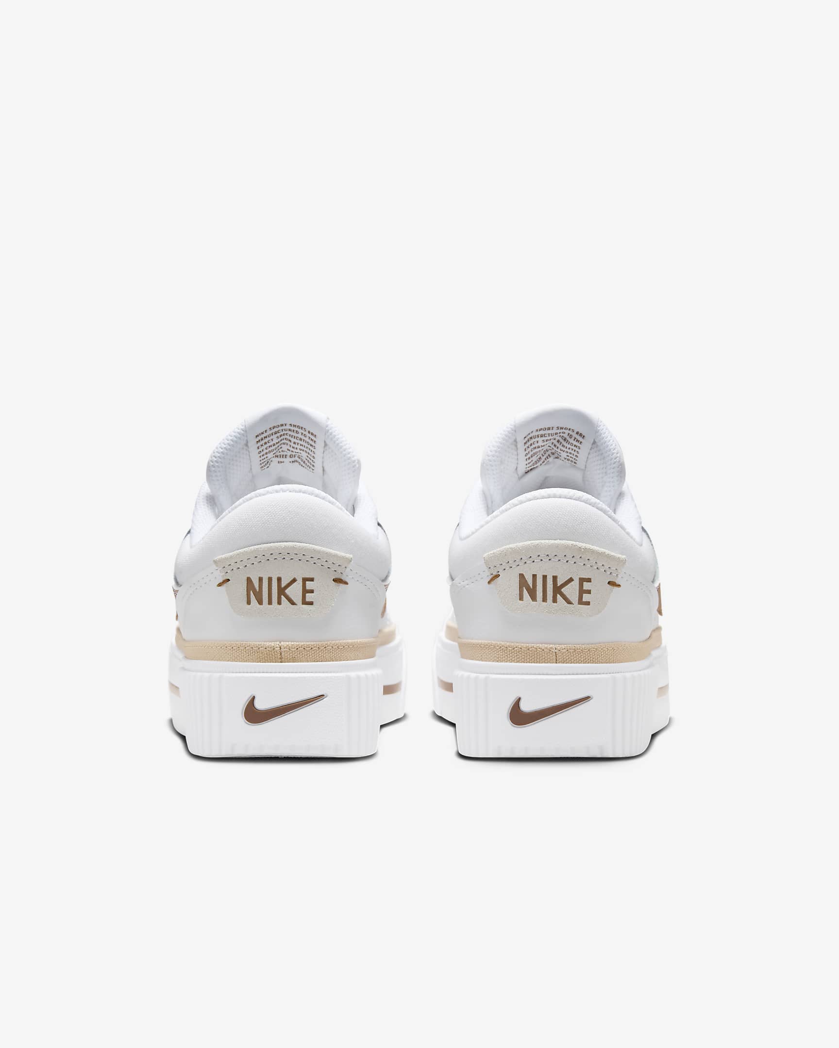 Chaussure Nike Court Legacy Lift pour femme - Blanc/Sanddrift/Light British Tan