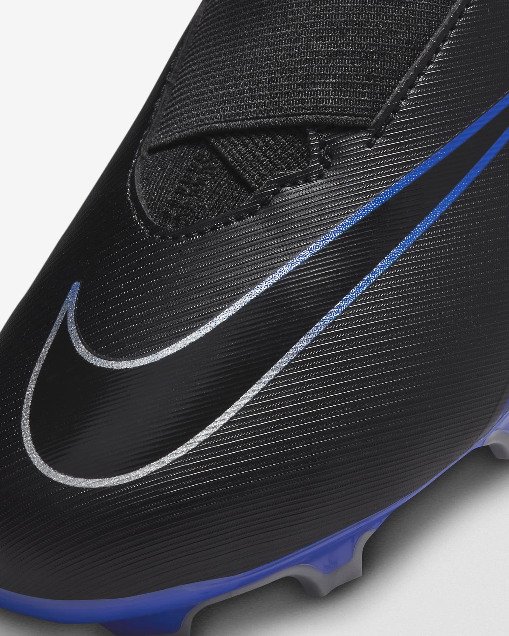 Nike Jr. Mercurial Superfly 9 Academy Little/Big Kids' Multi-Ground High-Top Soccer Cleats - Black/Hyper Royal/Chrome