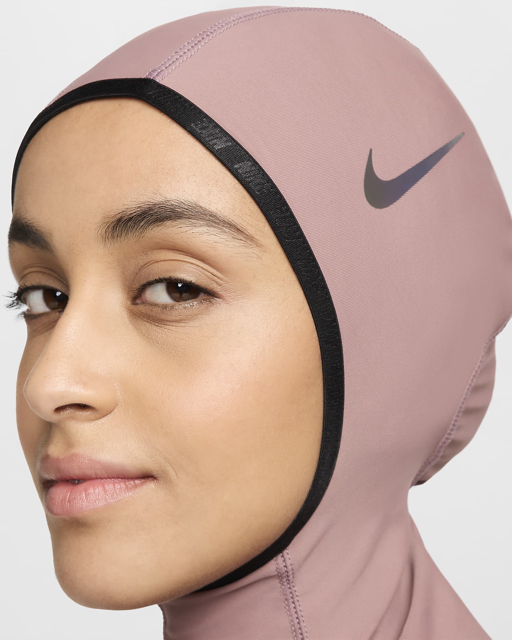 Nike Swim Victory Hiyab - Mujer - Smokey Mauve/Negro