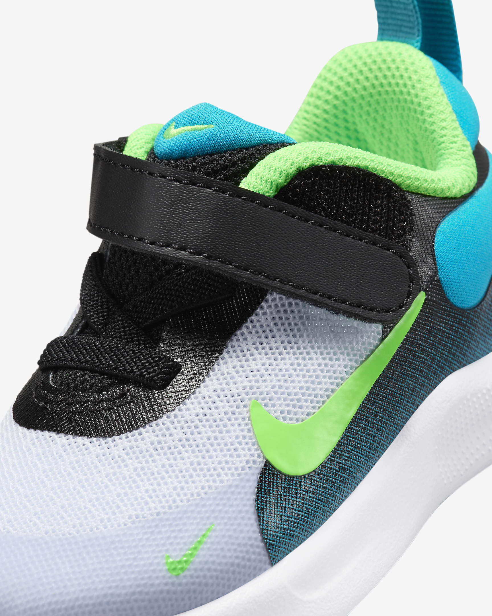 Nike Revolution 7 schoenen voor baby's/peuters - Zwart/Football Grey/Aquamarine/Green Strike