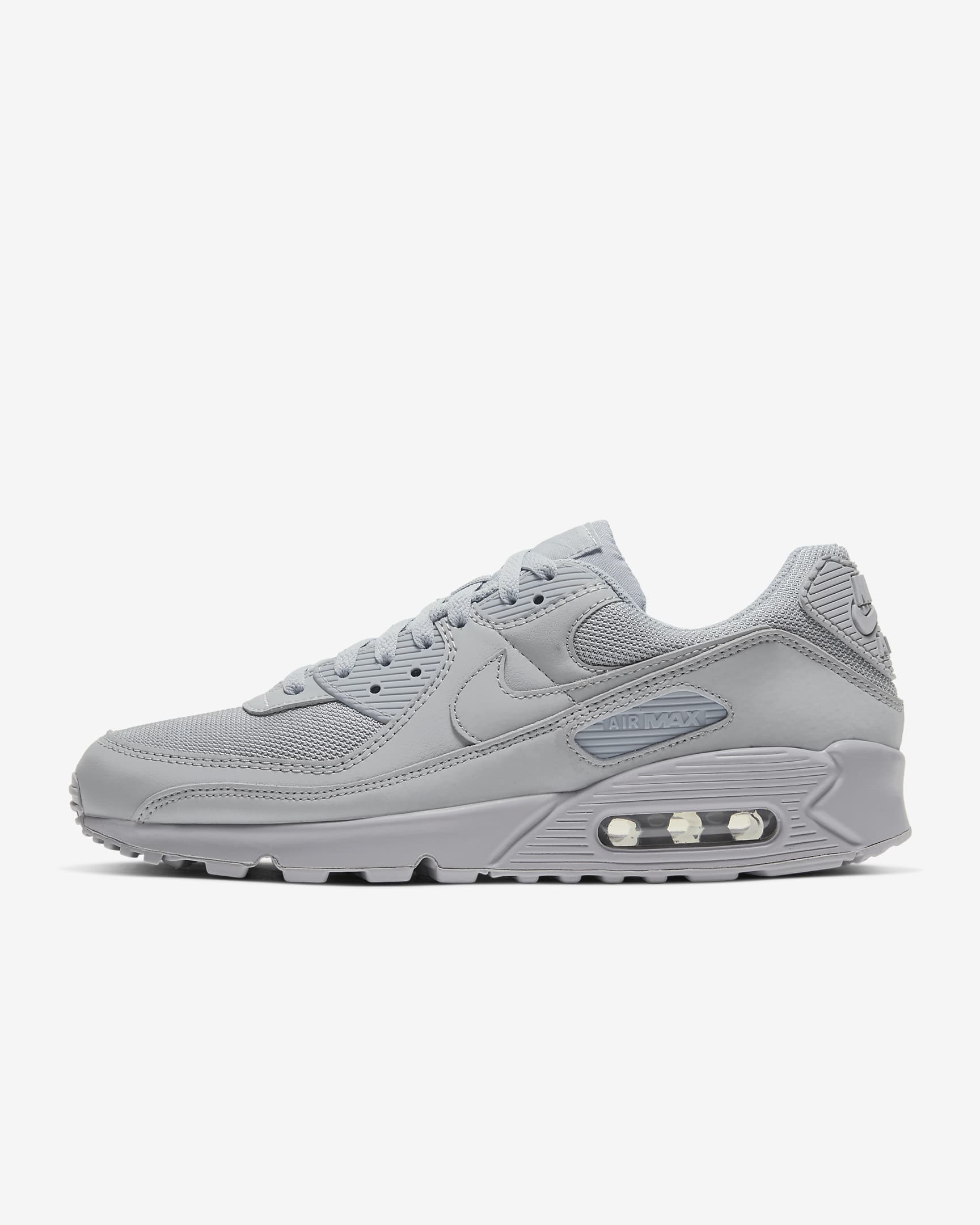 Calzado para hombre Nike Air Max 90 - Gris lobo/Negro/Blanco/Negro