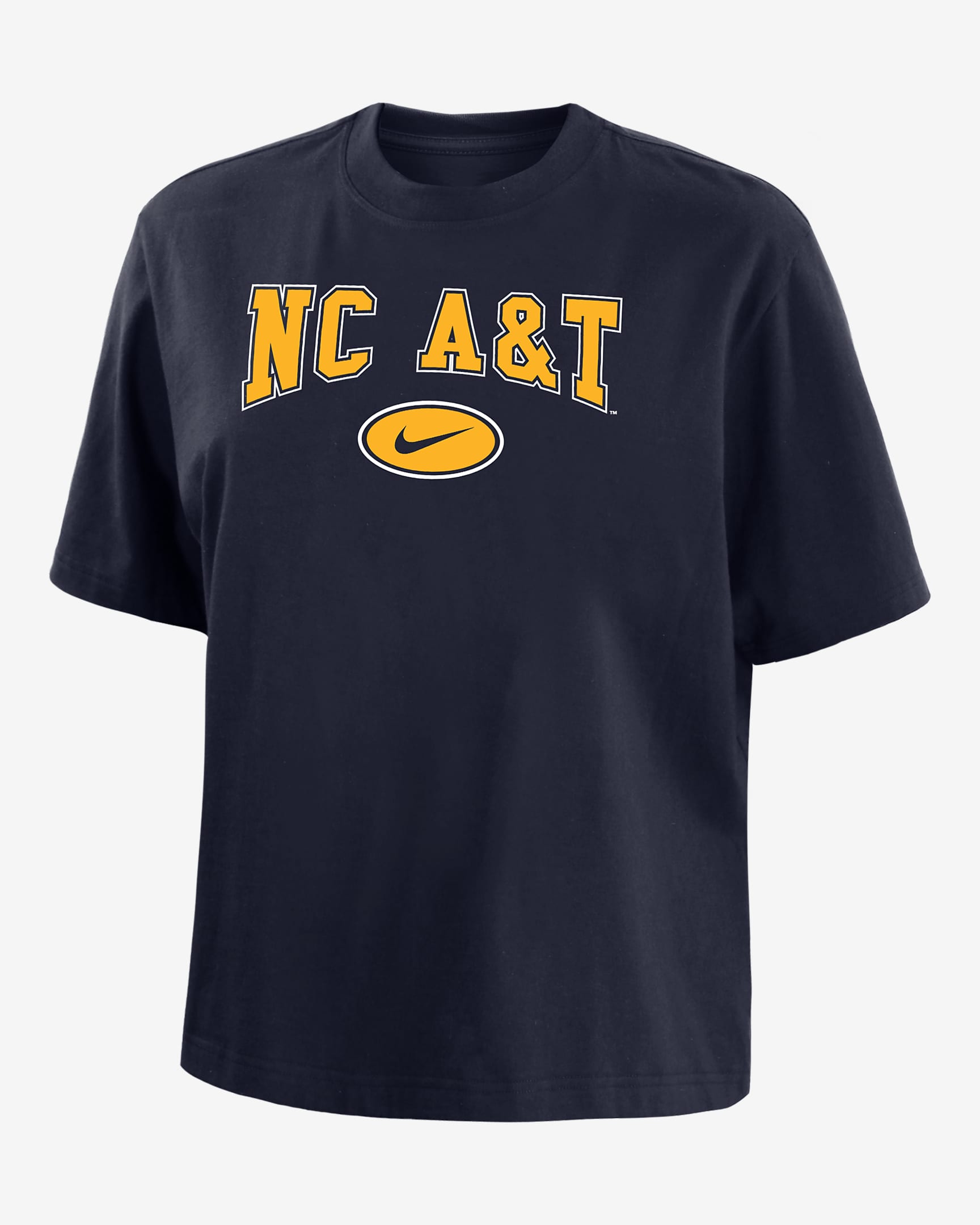 North Carolina A&T Women's Nike College Boxy T-Shirt. Nike.com