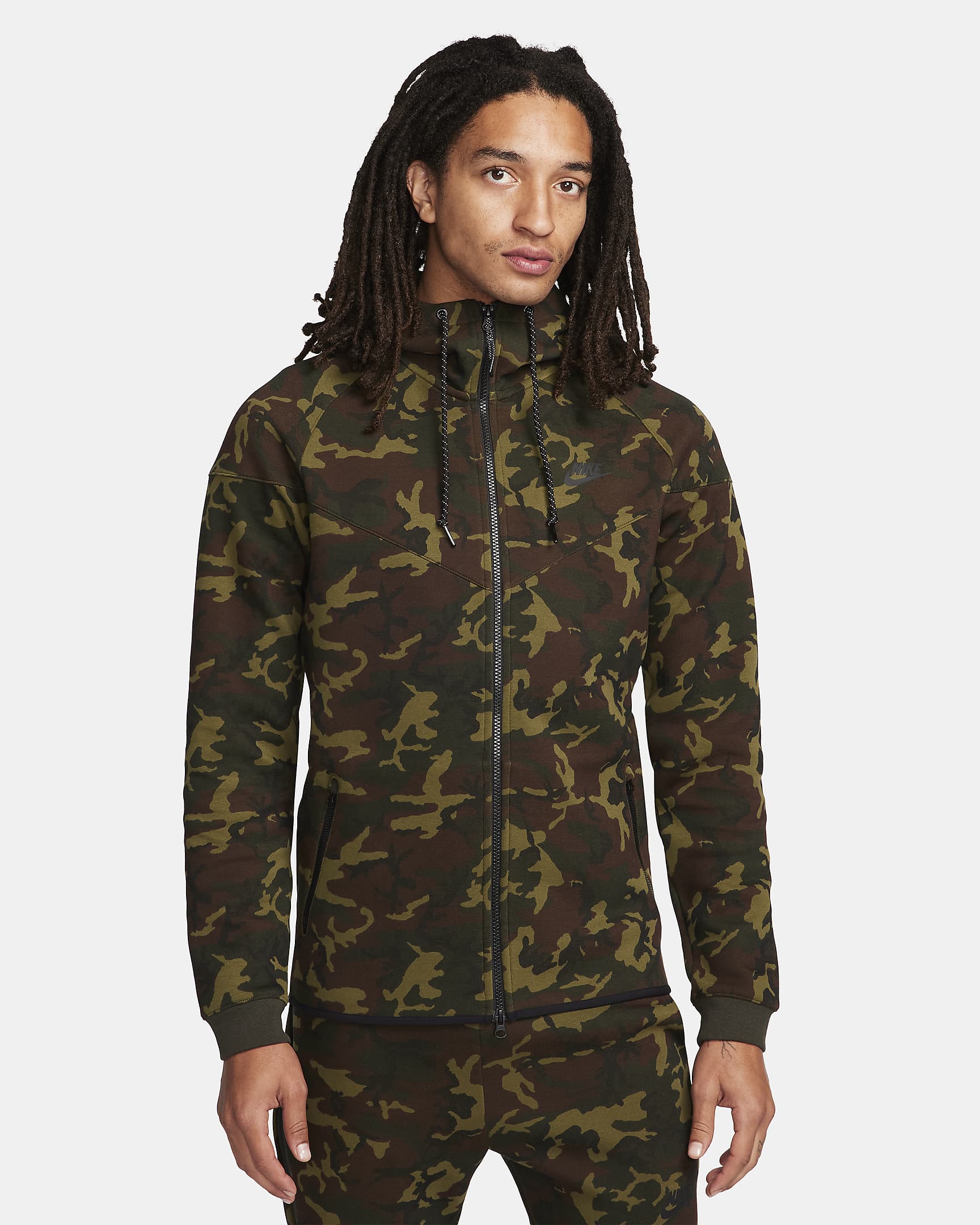 Nike Sportswear Tech Fleece OG Windrunner Men's Full-Zip Camo Jacket ...