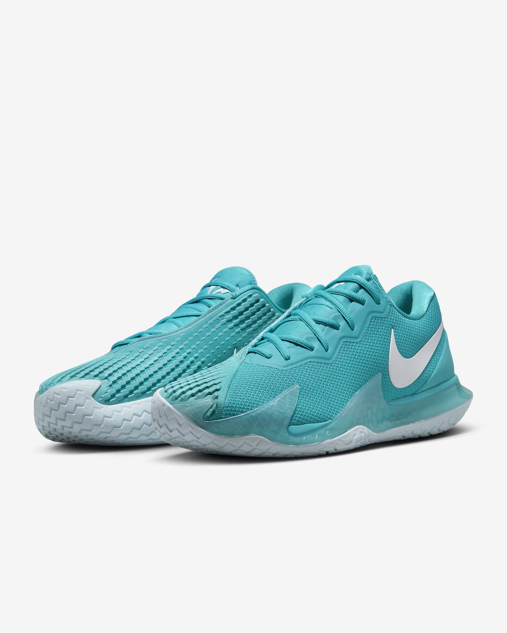 NikeCourt Zoom Vapor Cage 4 Rafa Men’s Hard Court Tennis Shoes - Dusty Cactus/Glacier Blue/White