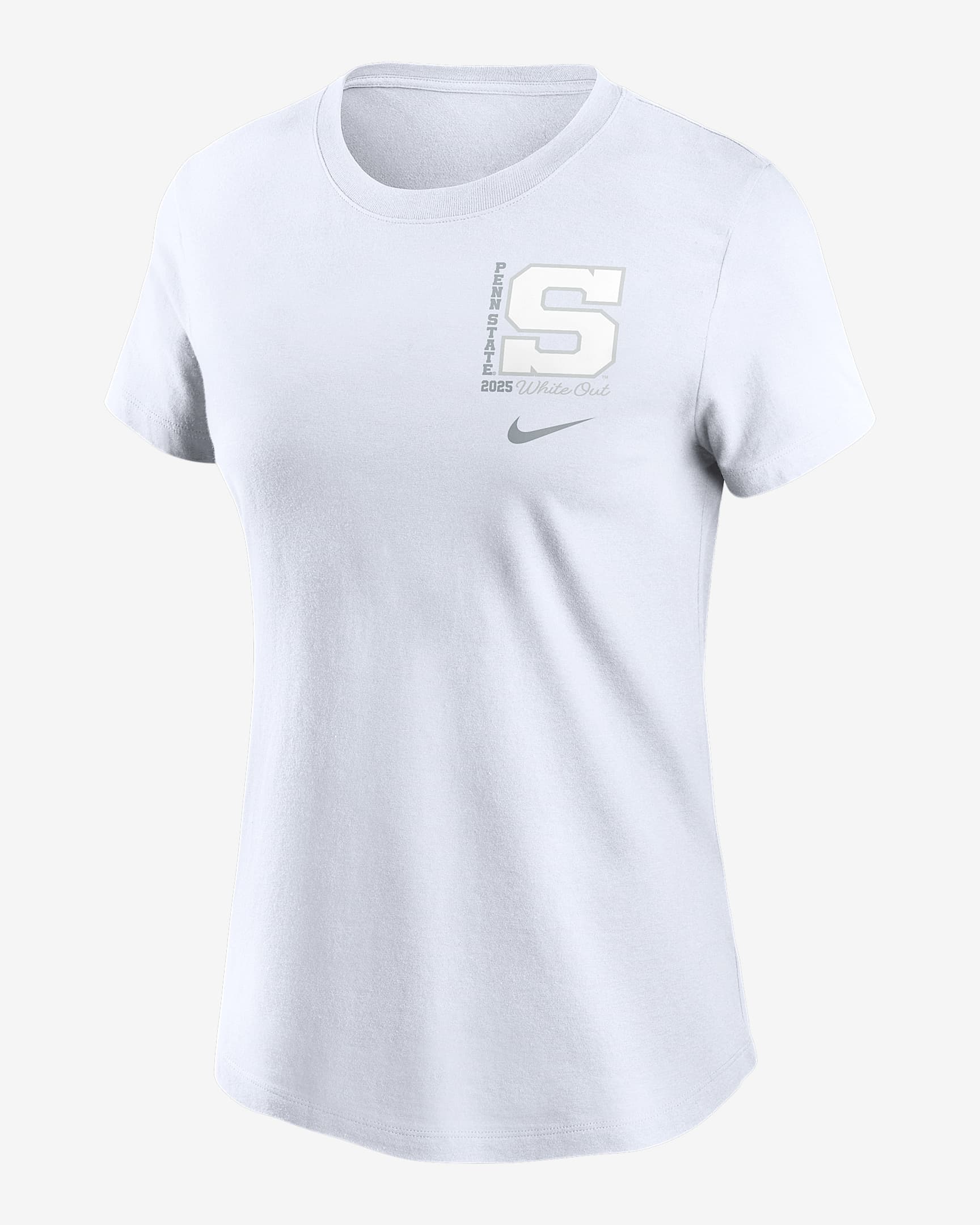 Penn State 2025 White Out Women's Nike College T-Shirt - White