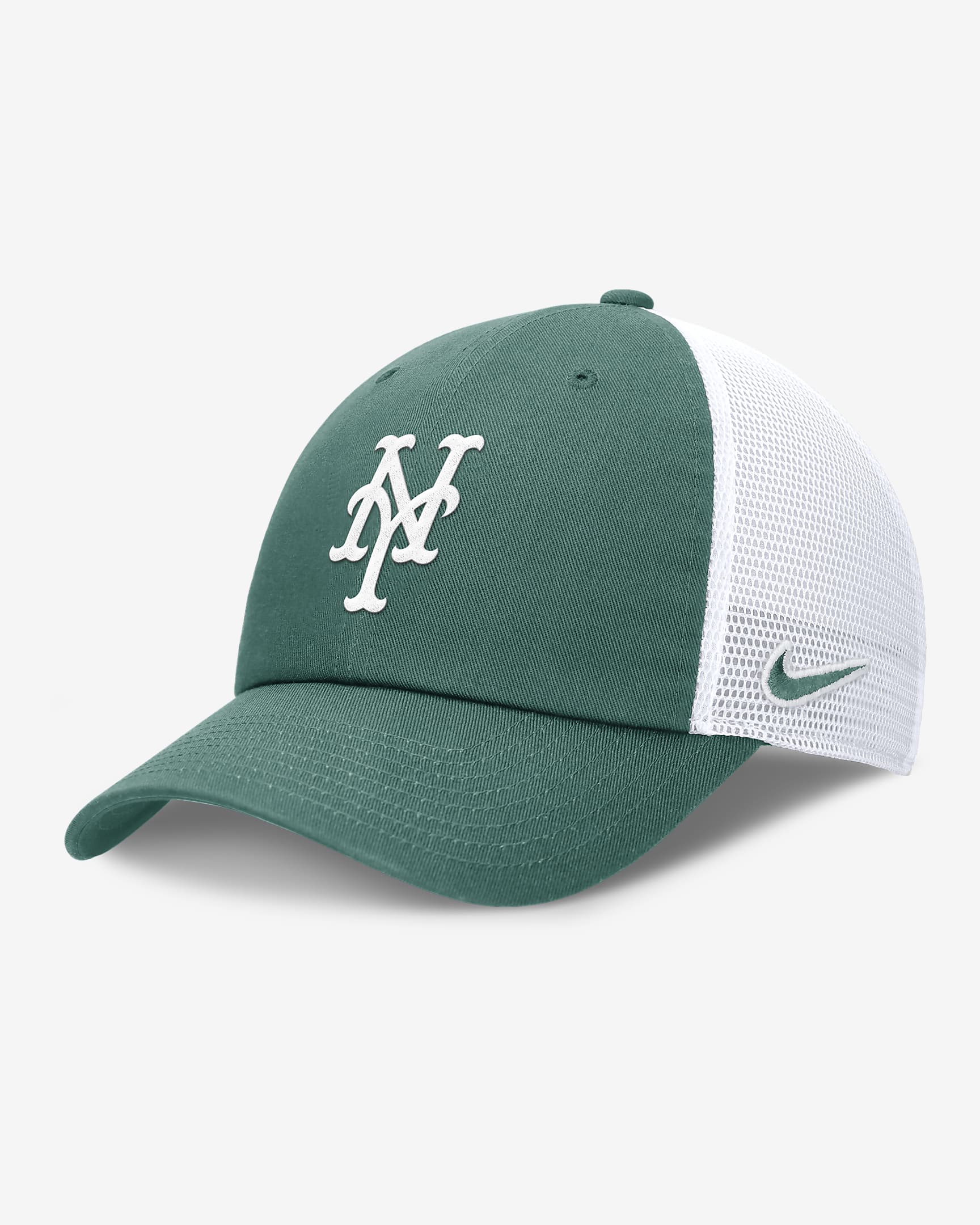 New York Mets Bicoastal Club Men's Nike MLB Trucker Adjustable Hat - Bicoastal/White