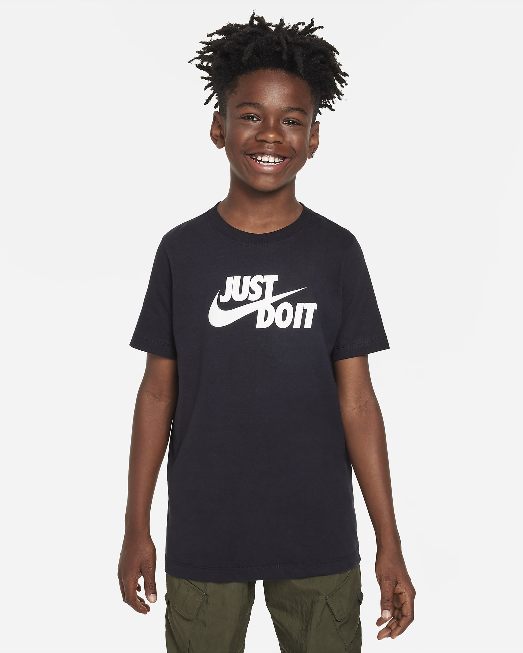 T-shirt Nike Sportswear för ungdom - Svart/Vit