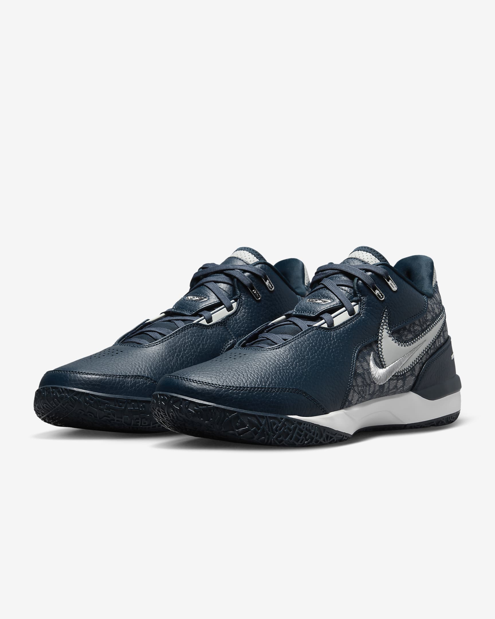 LeBron NXXT Gen AMPD Basketbol Ayakkabısı - Armory Navy/Sail/Metallic Silver/Light Silver