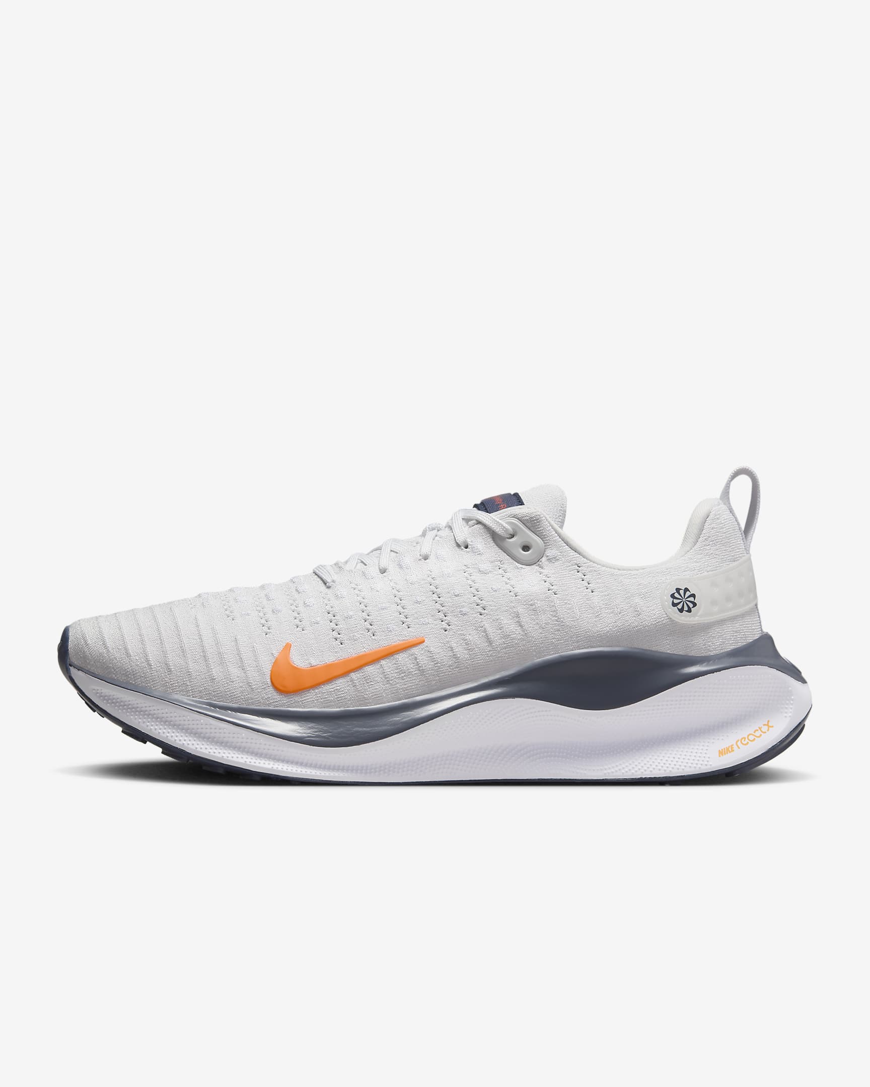 Tenis de correr en carretera para hombre Nike InfinityRN 4 - Tinte platino/Trueno azul/Blanco cumbre/Naranja total