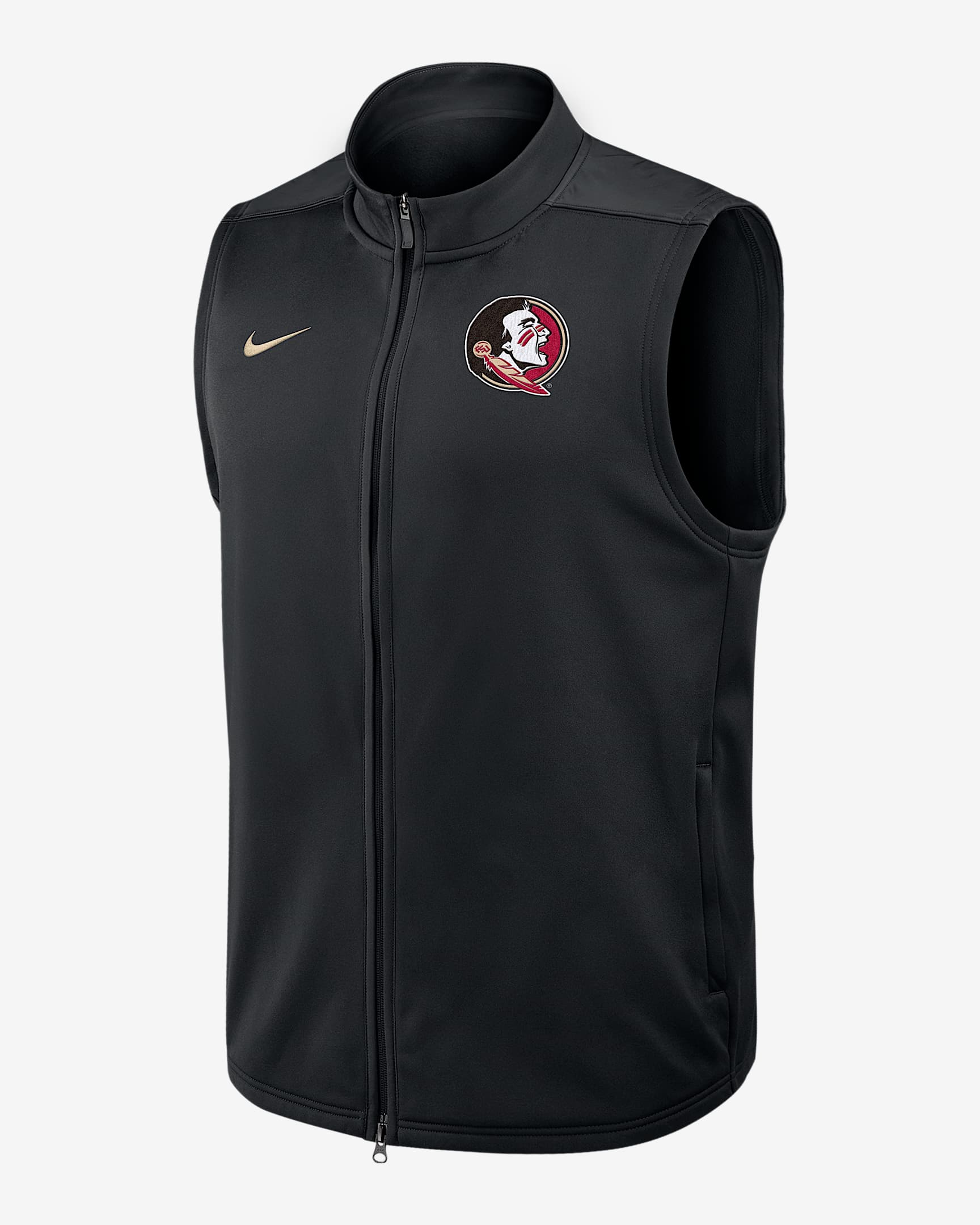 Florida State Victory Men's Nike Therma-FIT College Full-Zip Vest - Black