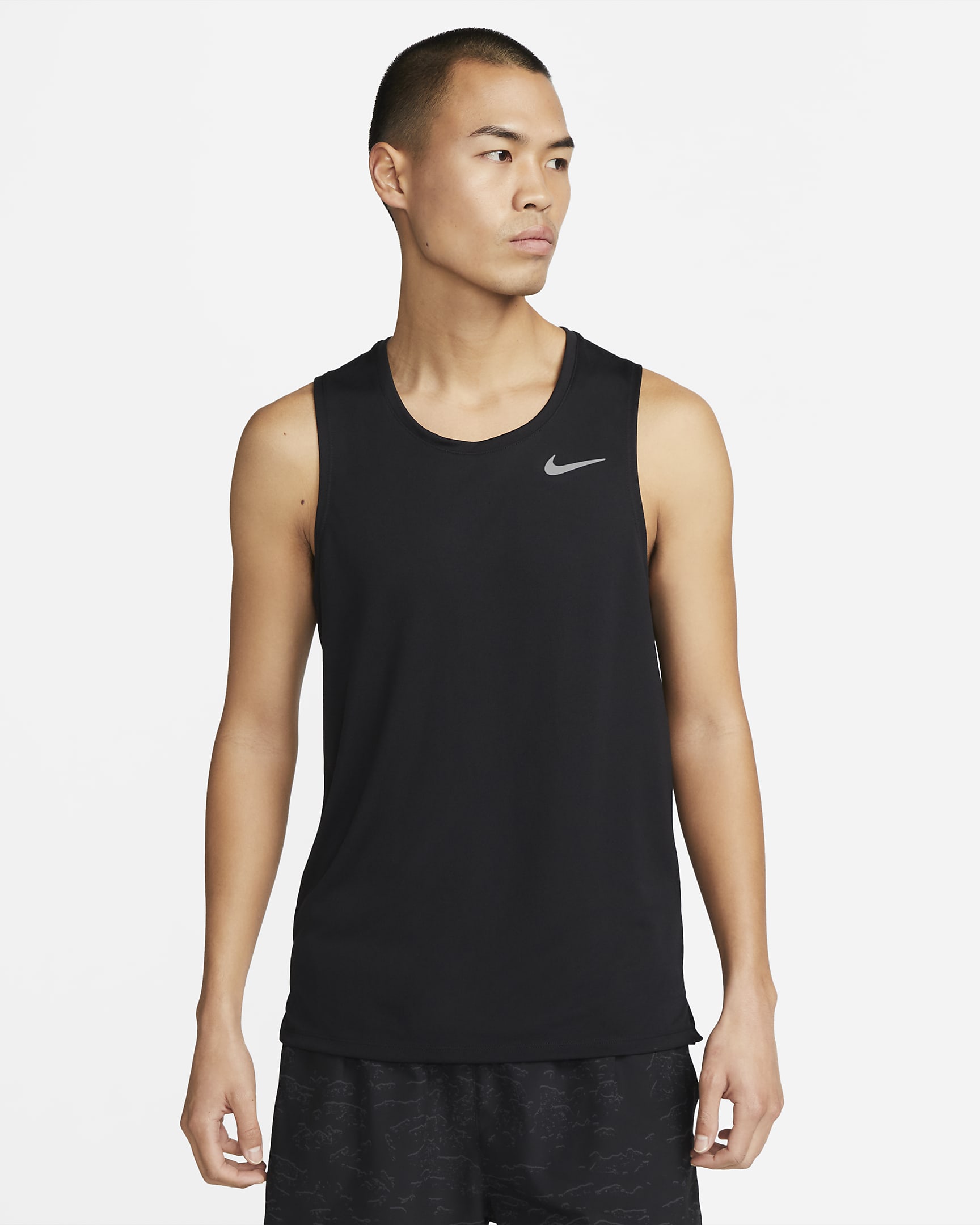 Nike Dri-FIT Miler Men's Running Tank - Black