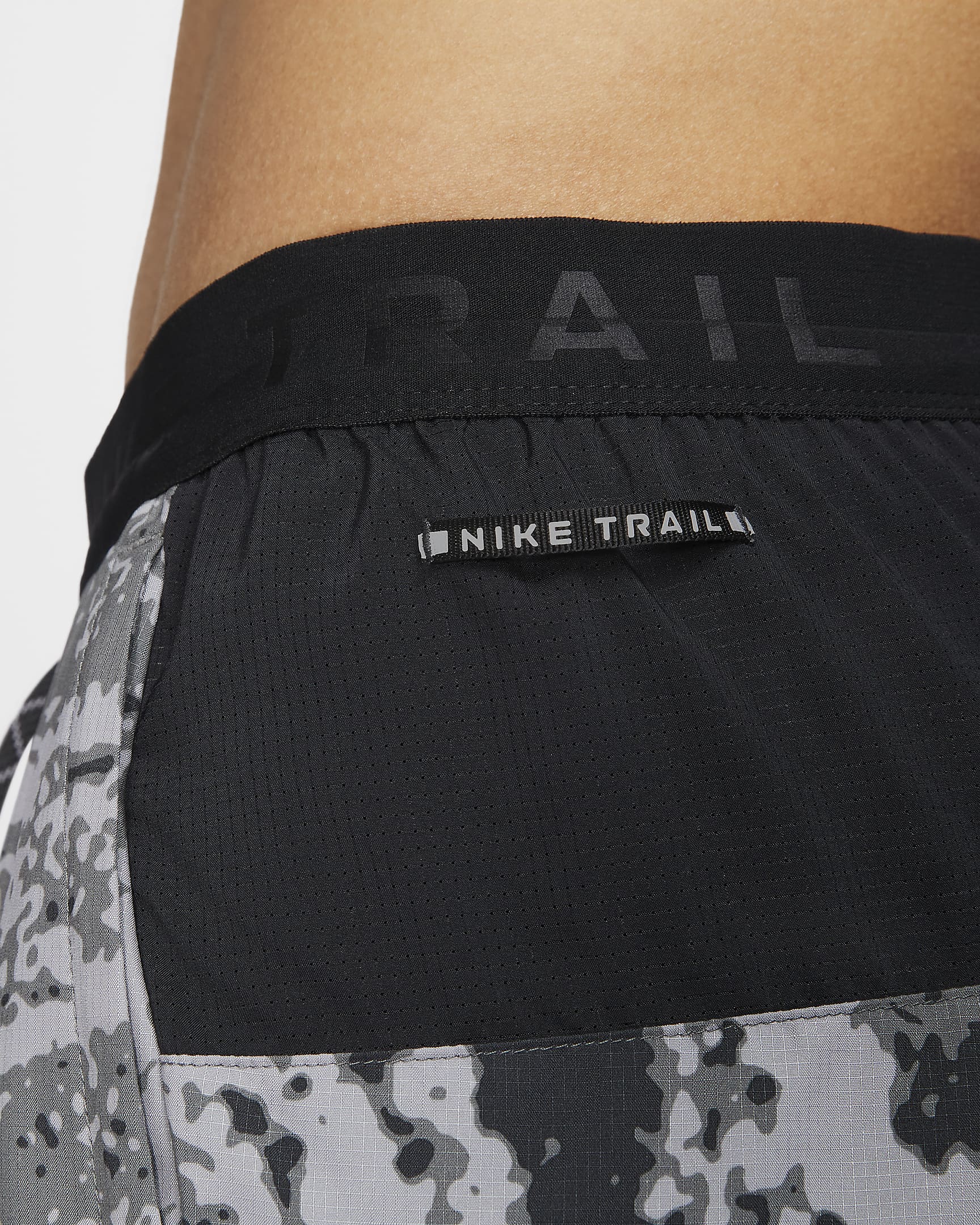 Nike Trail Stride Men's 7" Dri-FIT Brief-Lined Running Shorts - Iron Grey/Black/Summit White