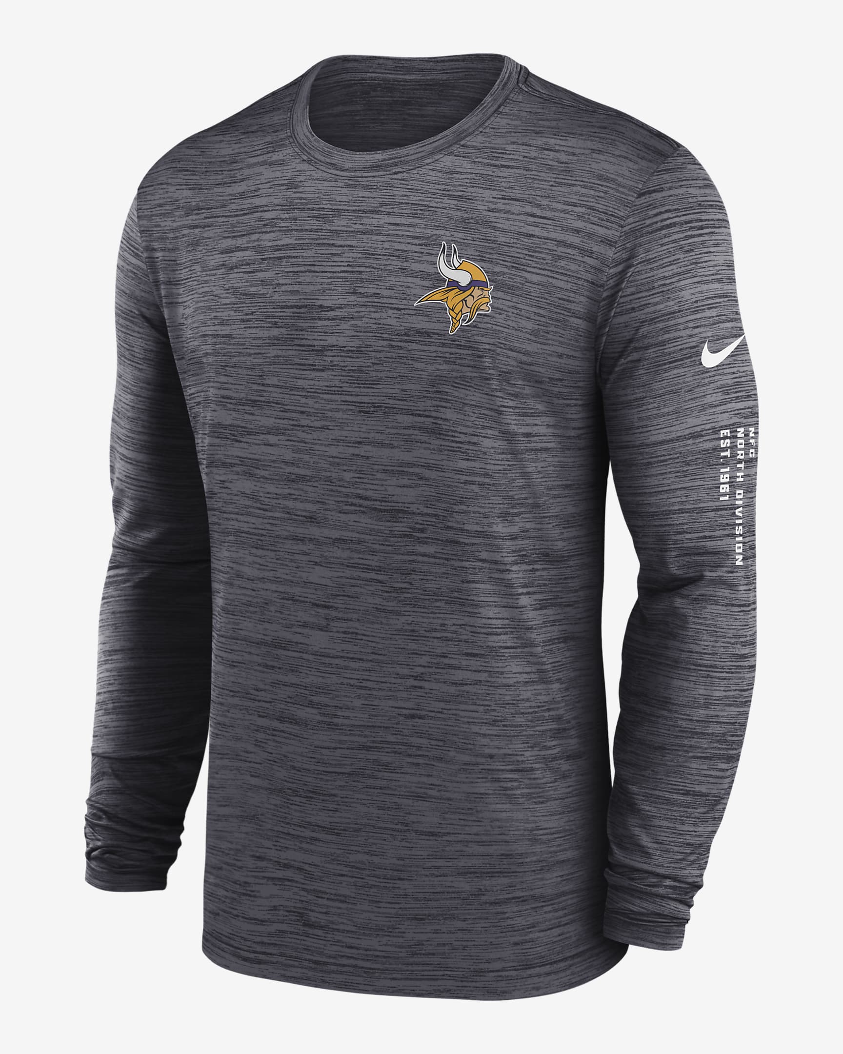 Minnesota Vikings Velocity Men's Nike Dri-FIT NFL Long-Sleeve T-Shirt ...