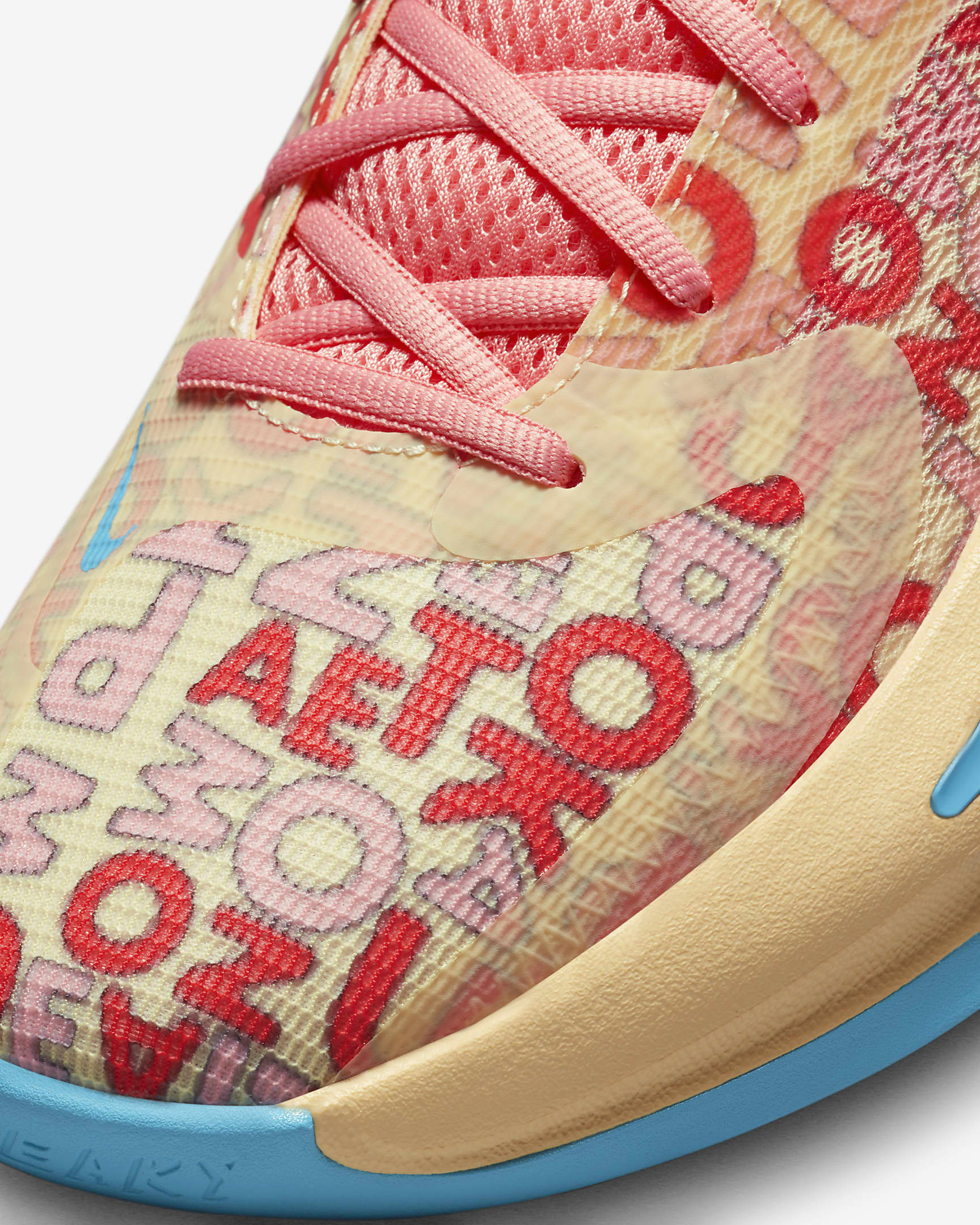 Freak 4 Basketball Shoes - Pale Vanilla/Coral Chalk/Blue Lightning