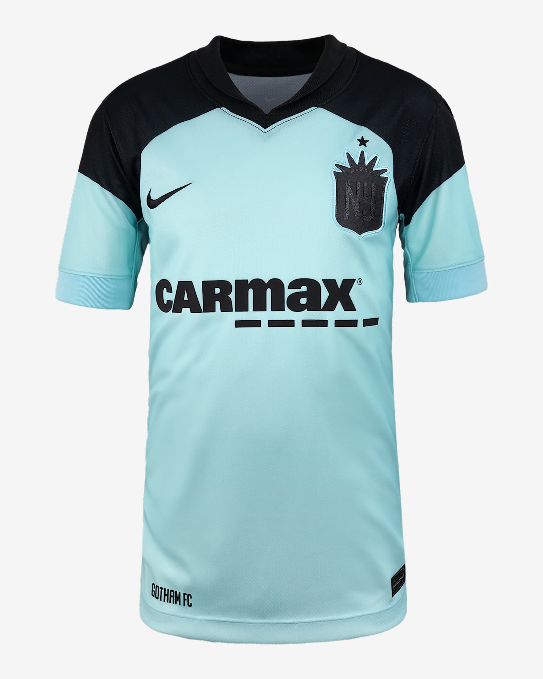 NJ/NY Gotham FC 2025 Stadium Away Big Kids' Nike Dri-FIT NWSL Replica Jersey - Copa/Black