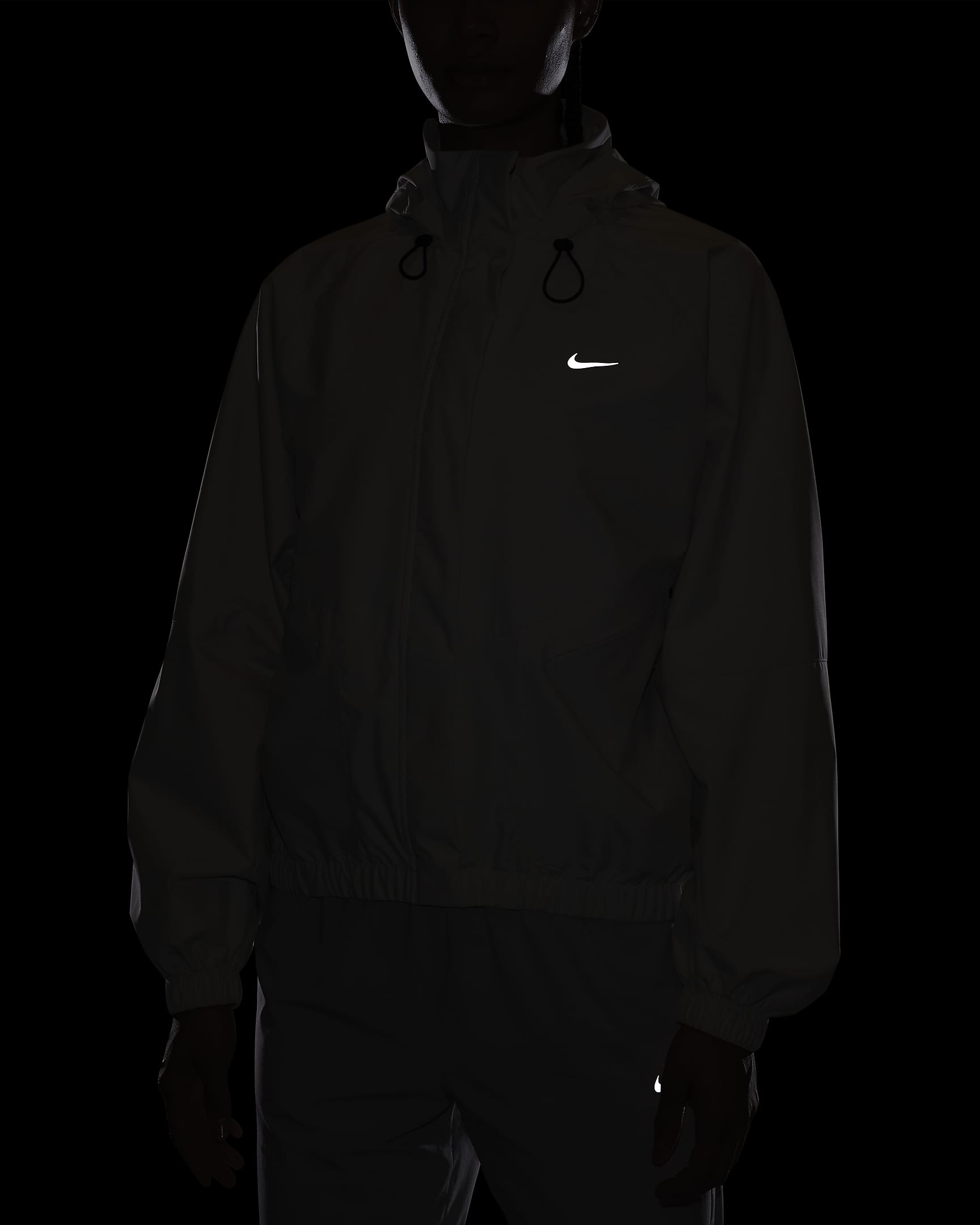 Damska kurtka do biegania Nike Storm-FIT Swift - Light Orewood Brown/Czerń