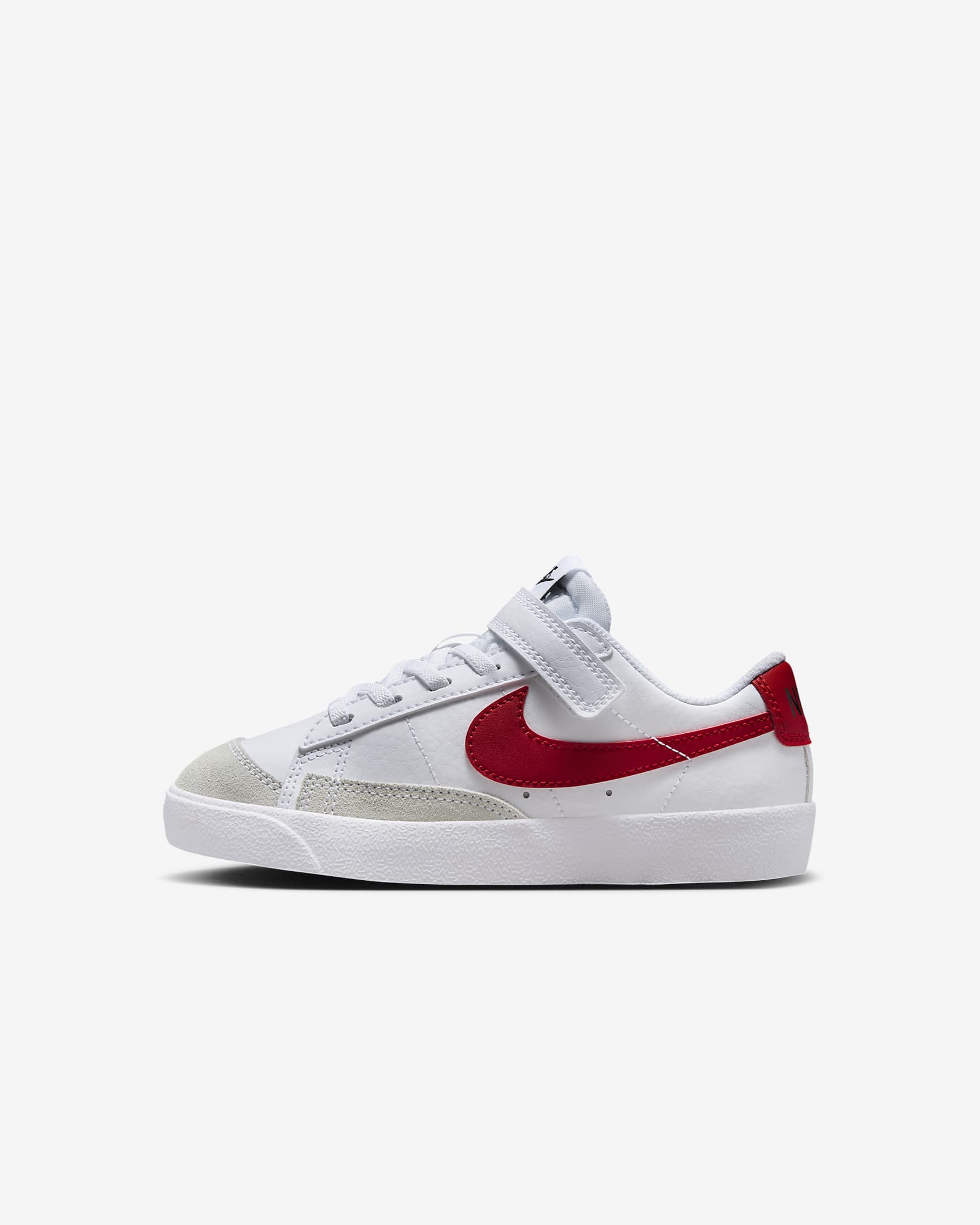 Nike Blazer Low '77 Younger Kids' Shoes - White/Black/Gym Red