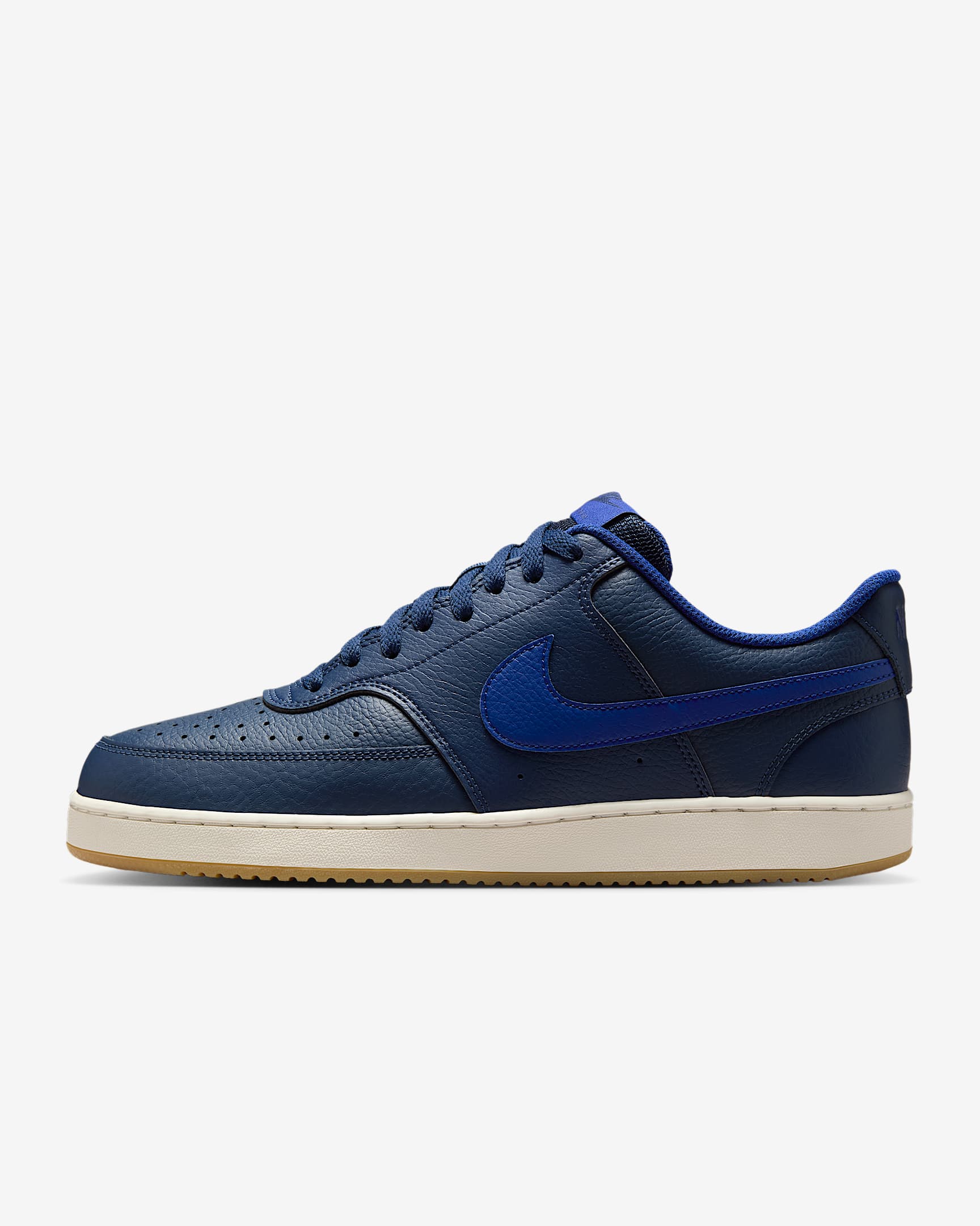 Nike Court Vision Low Shoes - Midnight Navy/Sail/Gum Light Brown/Deep Royal Blue