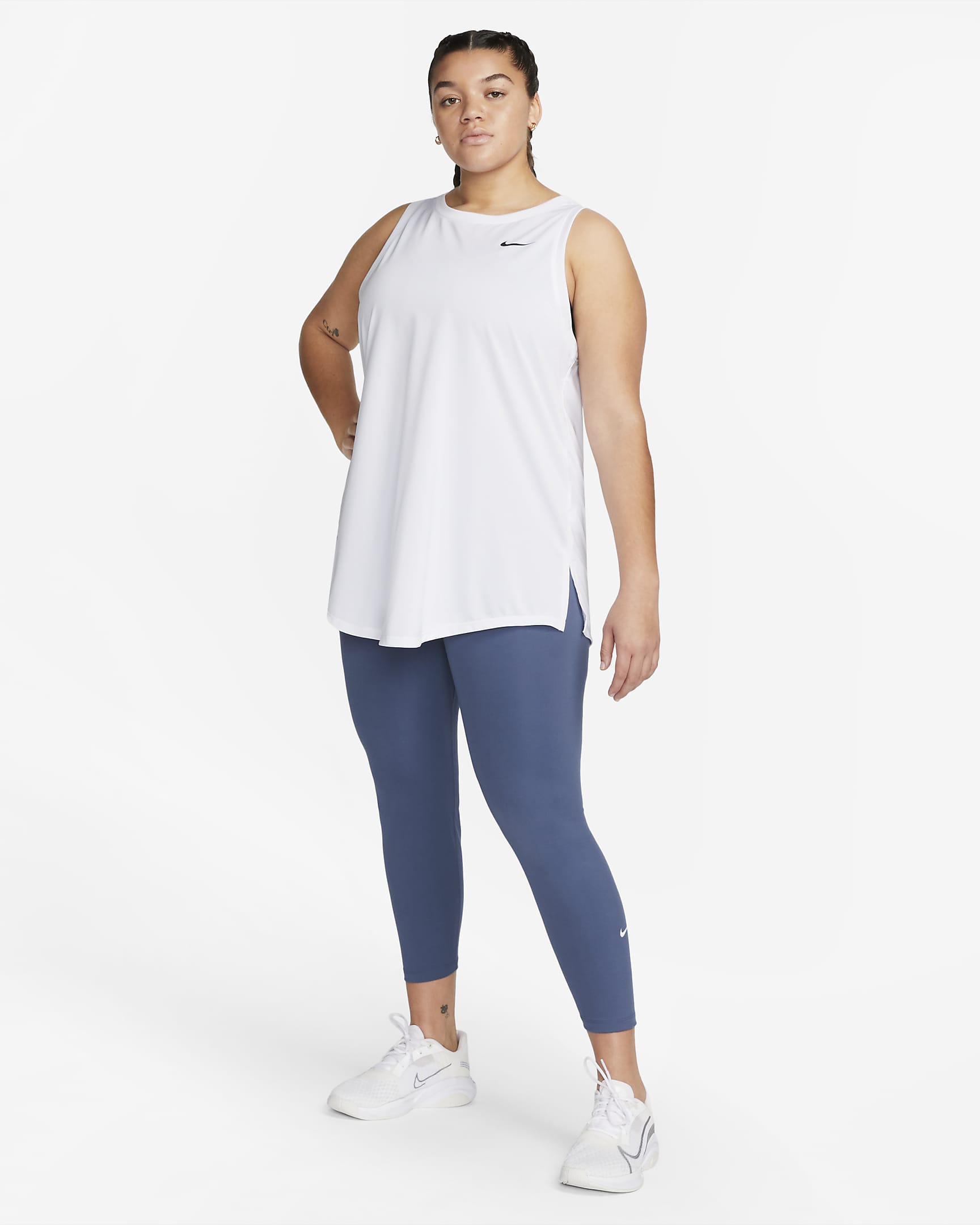 Nike One Womens High Rise Leggings Plus Size Nike Be 8267