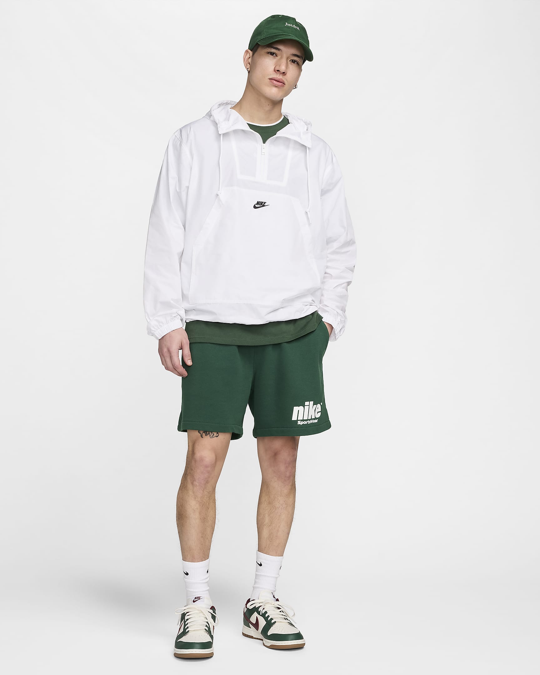 Nike Club Men's Marina Anorak - White/Black