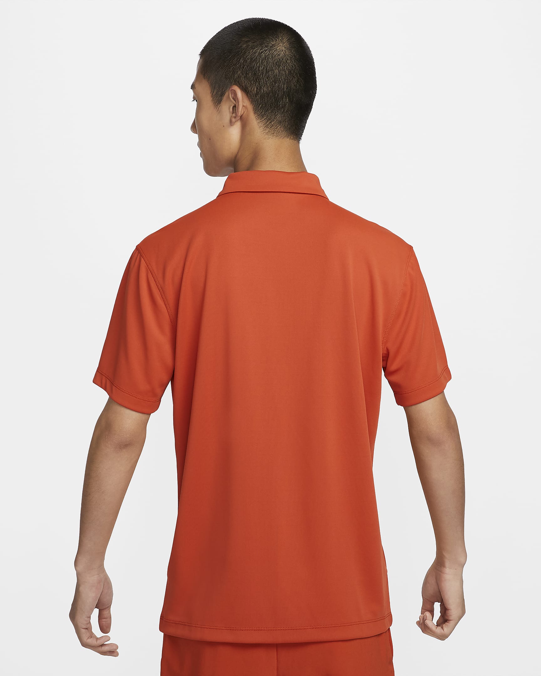 NikeCourt Dri-FIT Men's Tennis Polo - Rust Factor/White