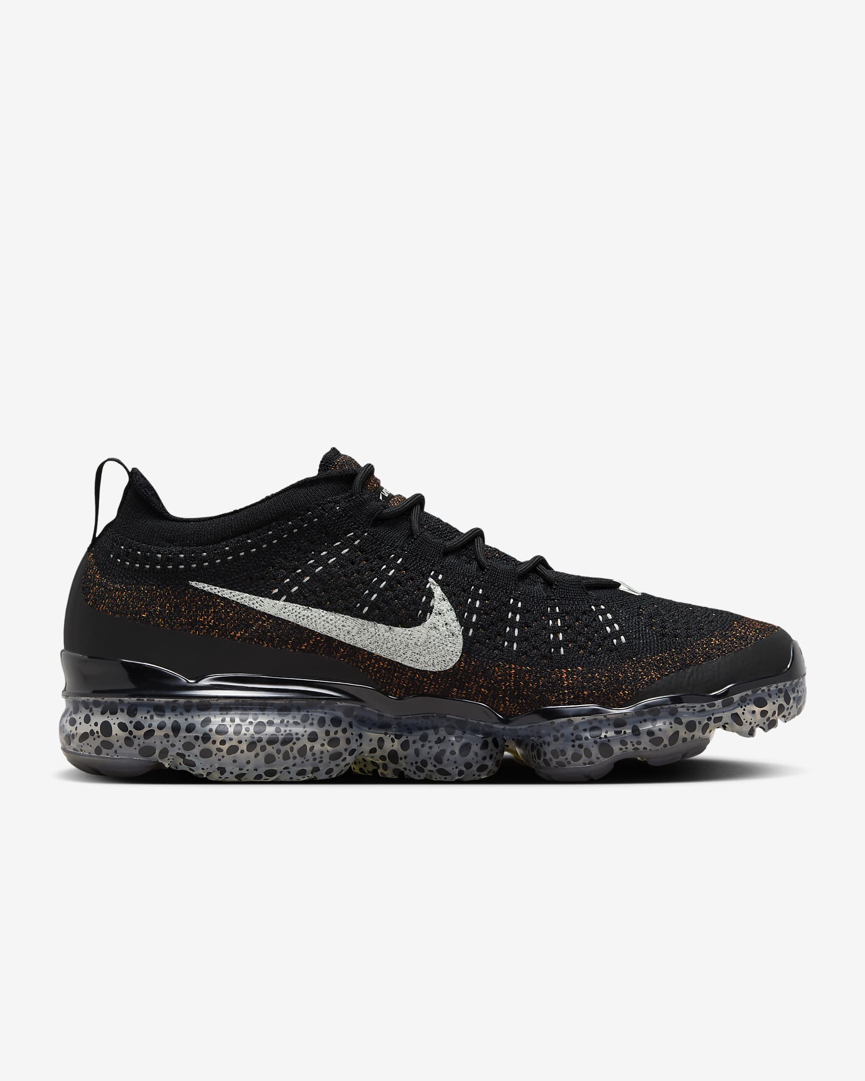 Nike Air VaporMax 2023 Flyknit Electric Men's Shoes - Black/Black/Total Orange/Light Silver