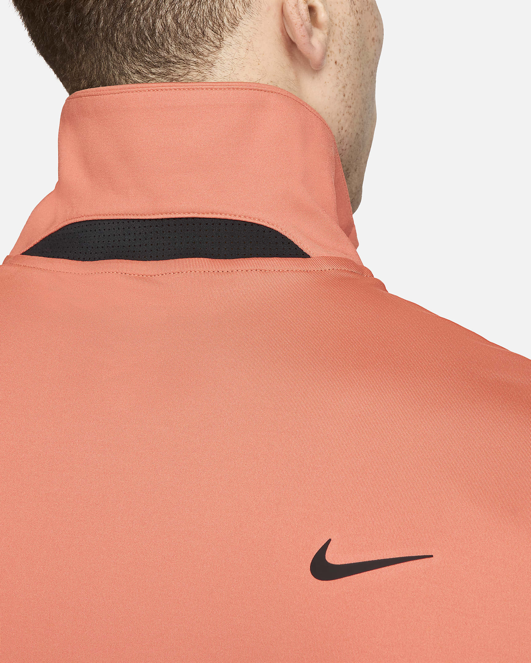 Polo de golf uni Nike Dri-FIT Tour pour homme - Madder Root/Noir