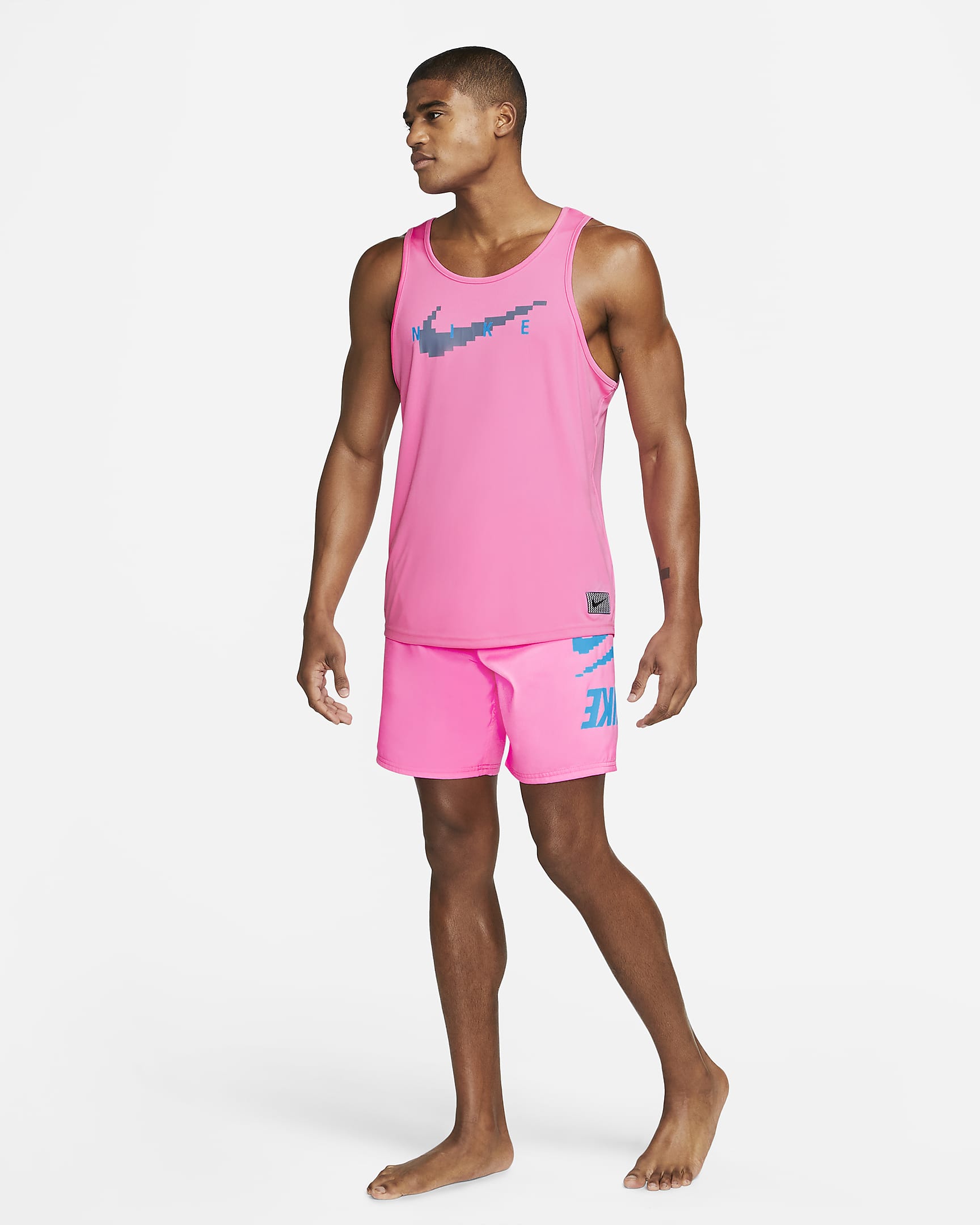 Camiseta de tirantes Swim para hombre Nike - Hechizo rosa