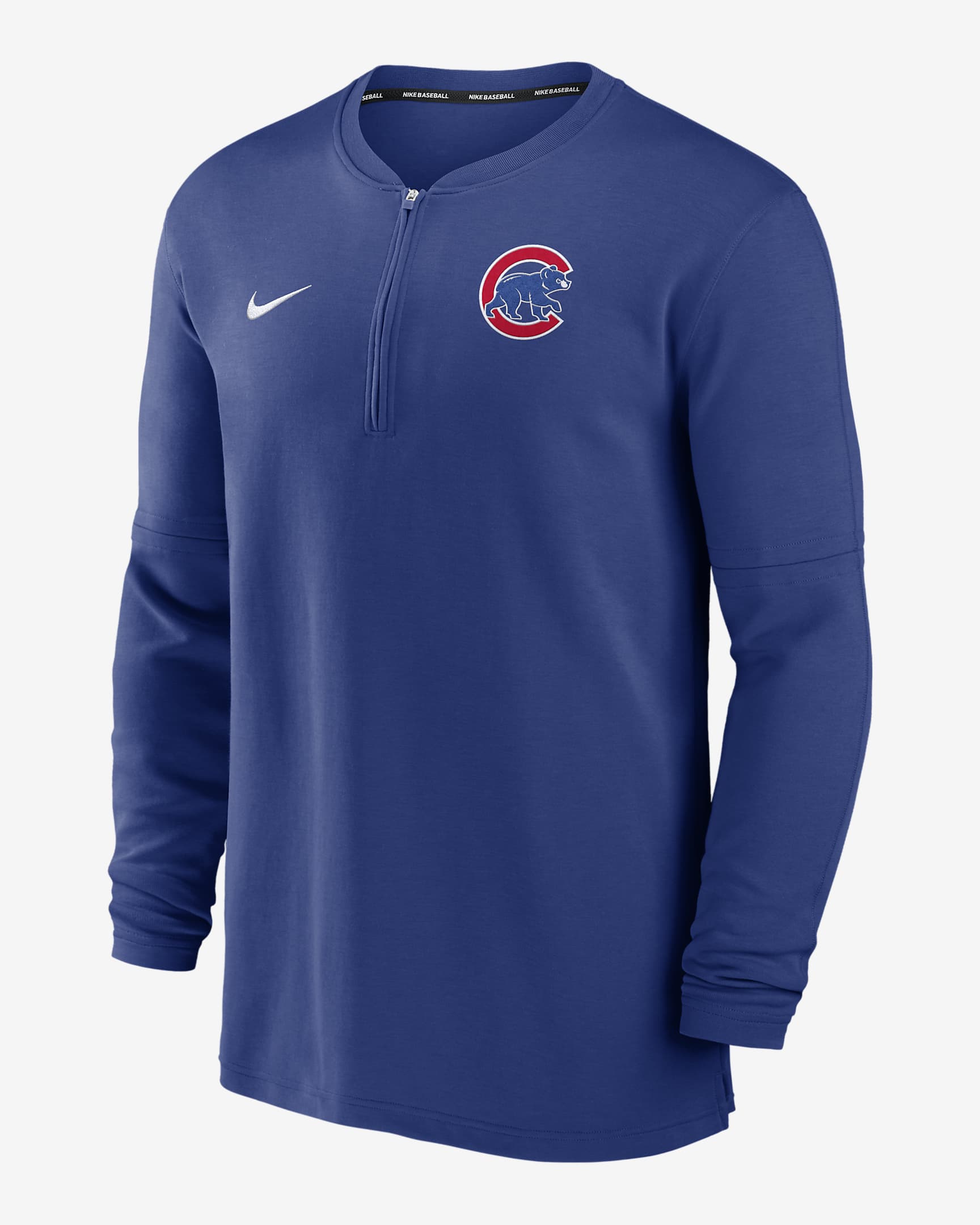 Chicago Cubs Authentic Collection Game Time Men's Nike Dri-FIT MLB 1/2-Zip Long-Sleeve Top - Royal