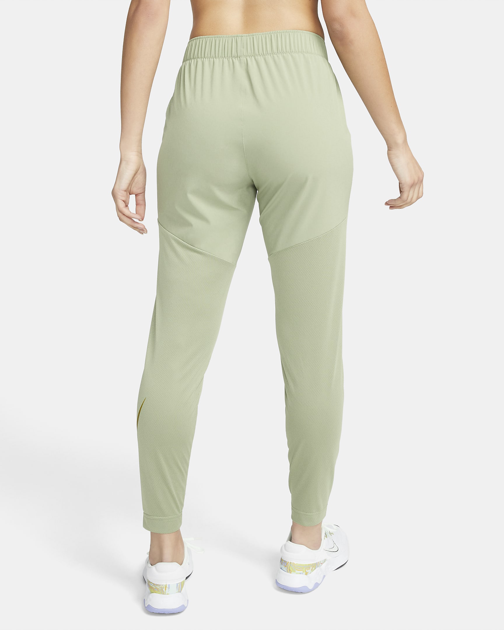 Nike Dri-FIT Swoosh Run Women's Running Trousers - Oil Green/Reflect Silver