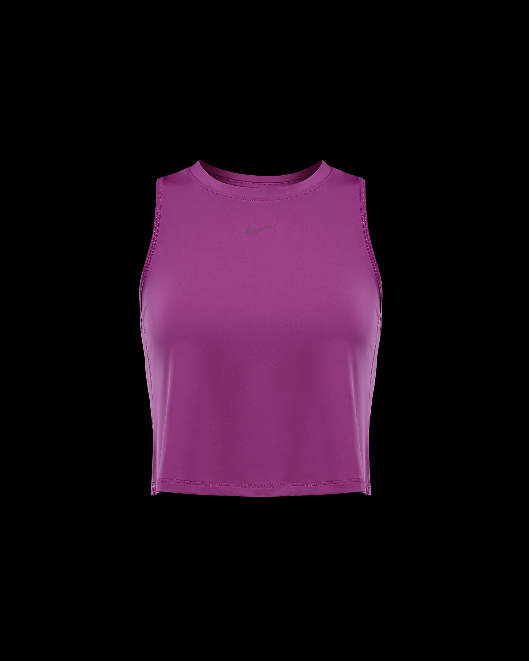 Nike One Classic Women's Dri-FIT Cropped Tank Top - Hot Fuchsia/Black