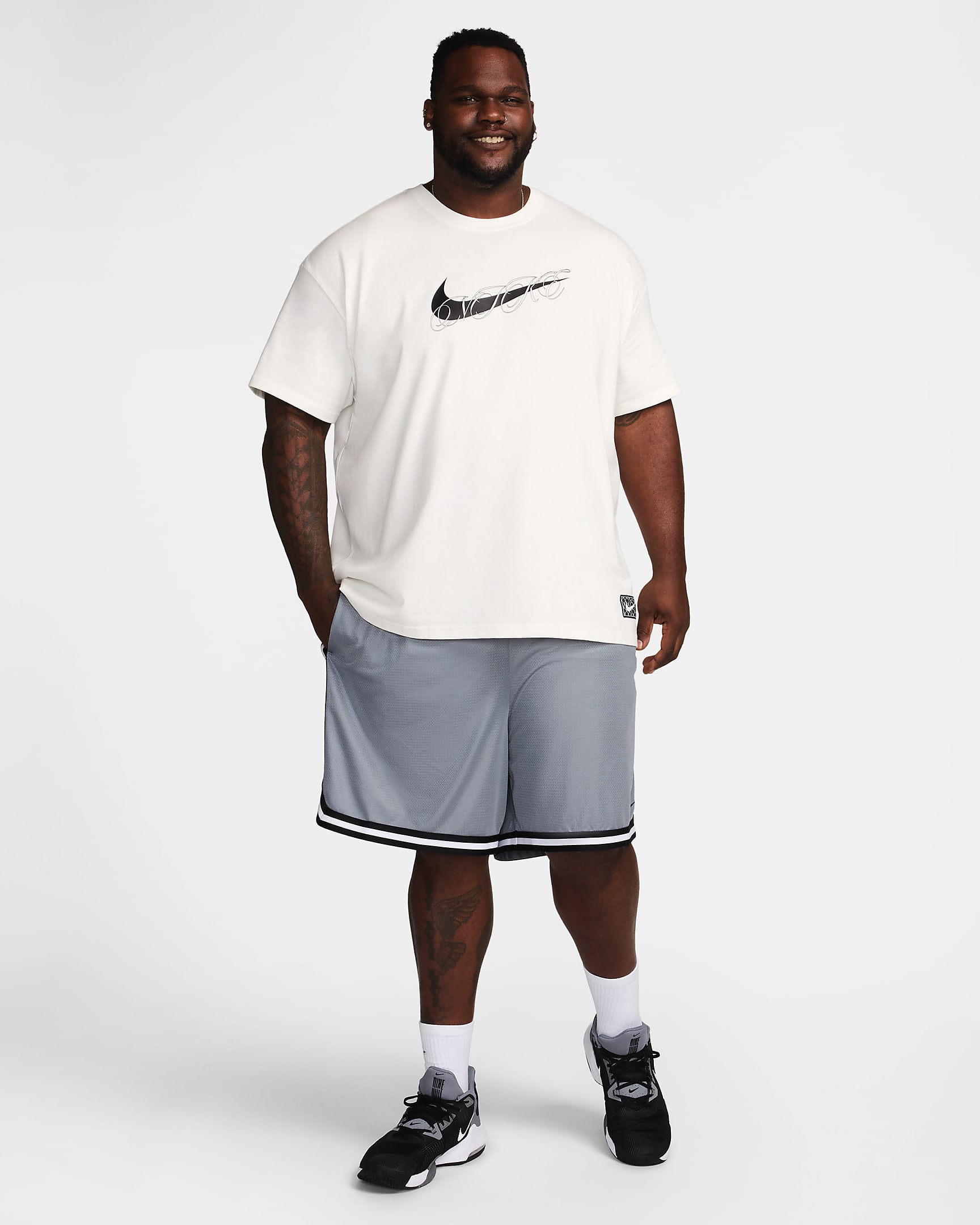 T-shirt de basquetebol Max90 Nike para homem - Sail