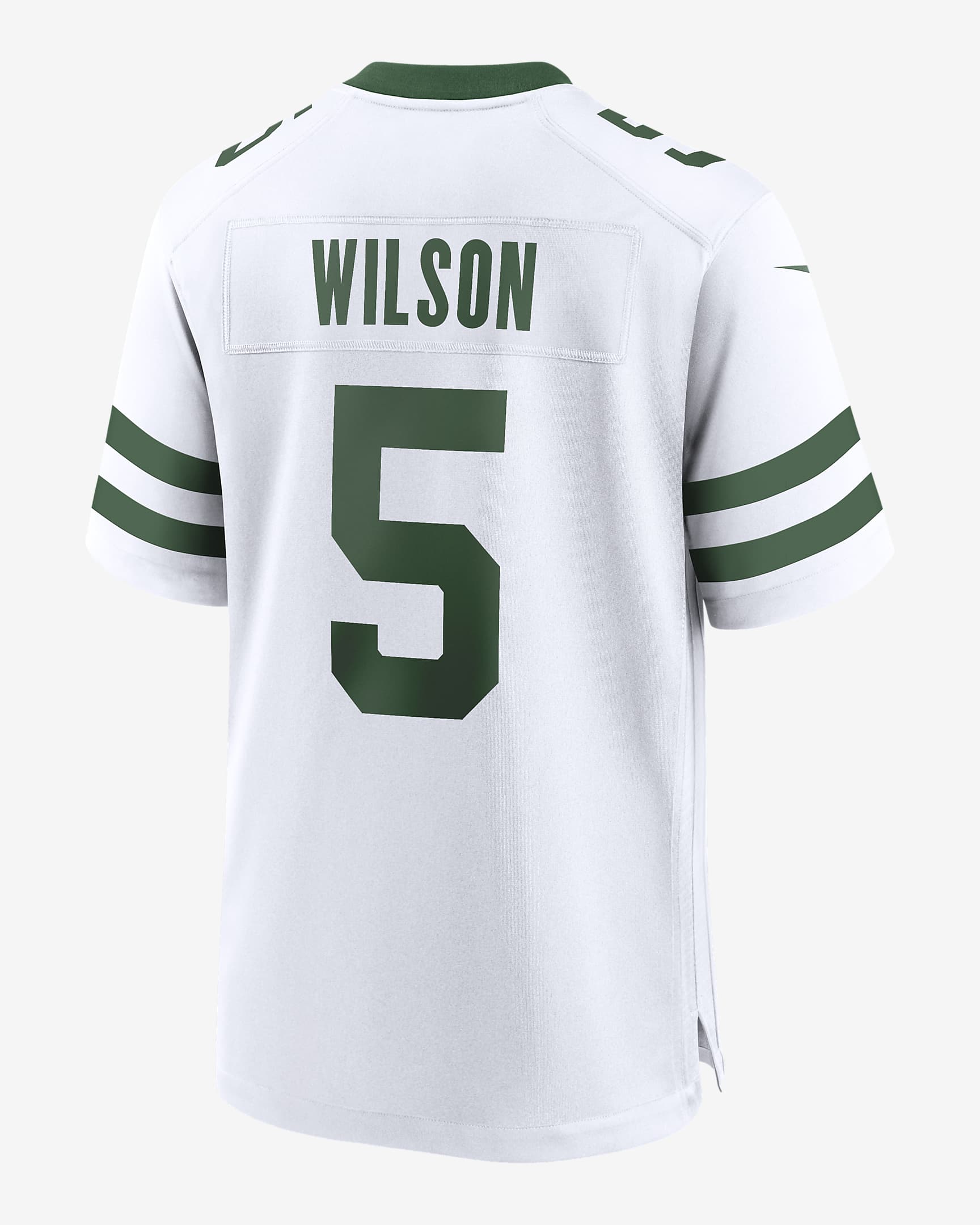 Jersey de fútbol americano Nike de la NFL Game para hombre Garrett Wilson New York Jets - Negro