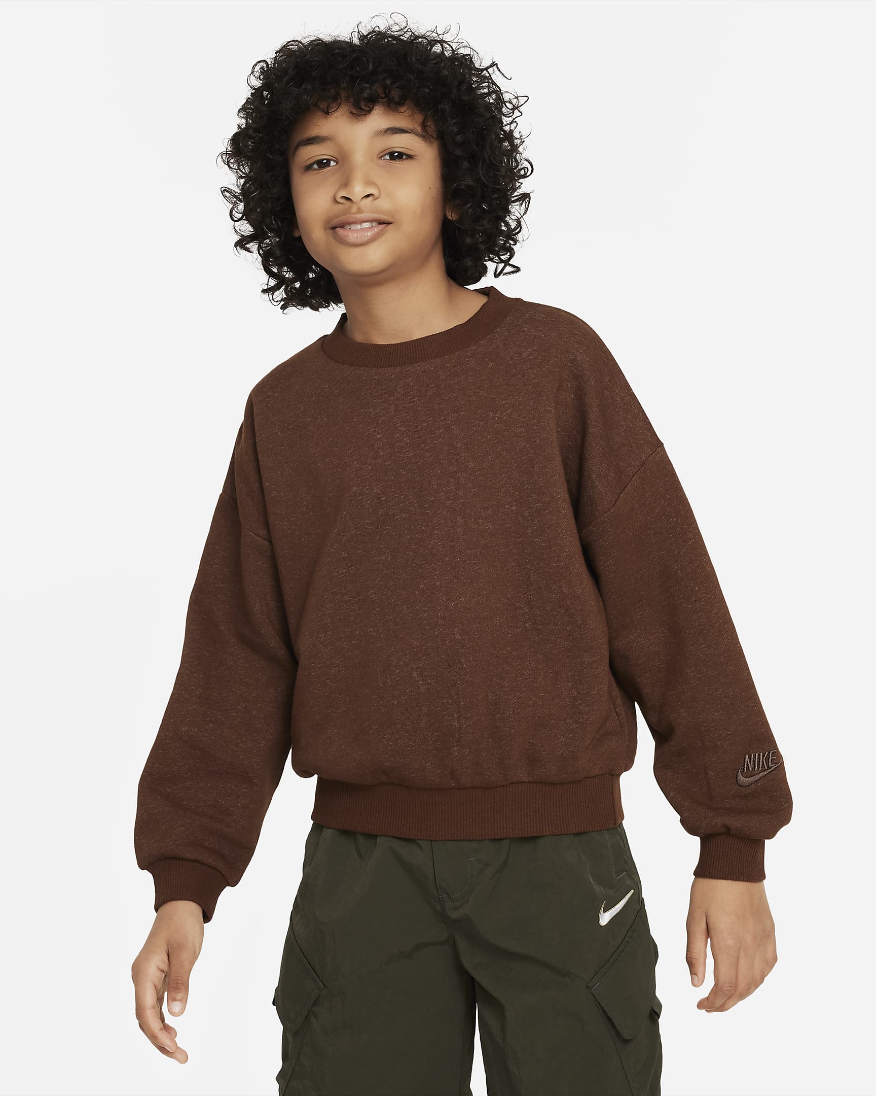 Nike Sportswear Icon Fleece Big Kids' Oversized Sweatshirt. Nike.com