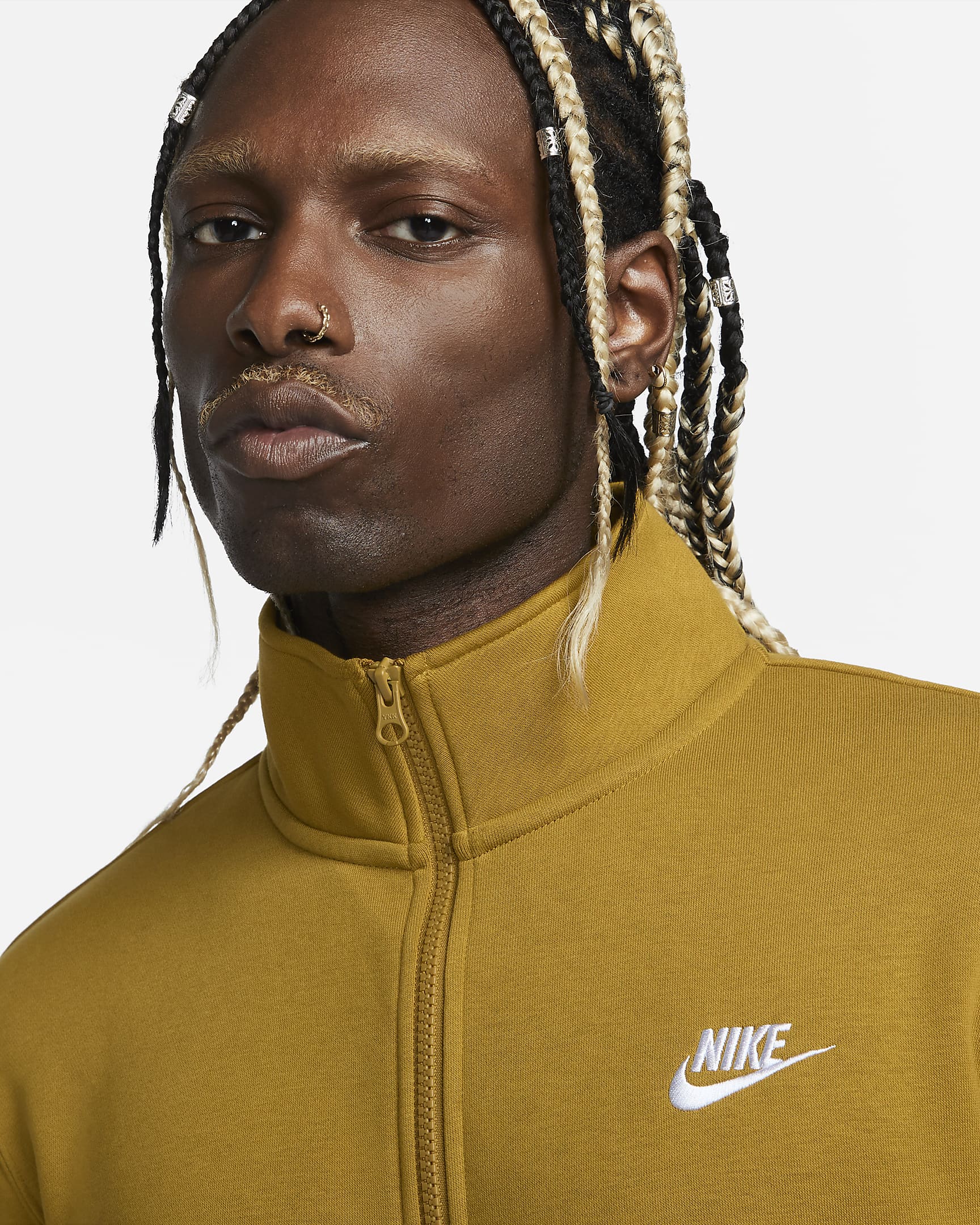 Nike Sportswear Club Men's BrushedBack 1/2Zip Sweatshirt. Nike PT