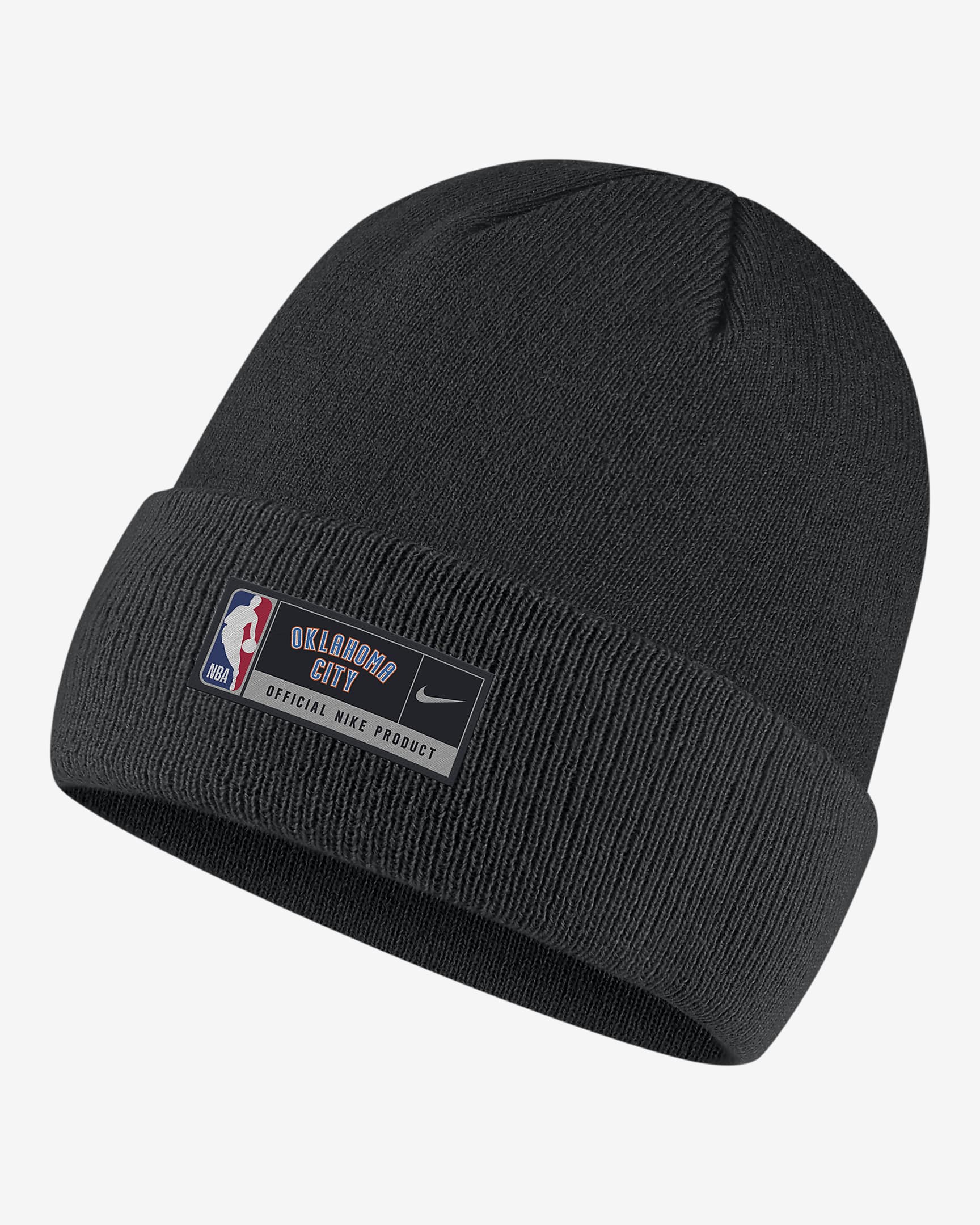 Oklahoma City Thunder Nike NBA Cuffed Beanie - Black