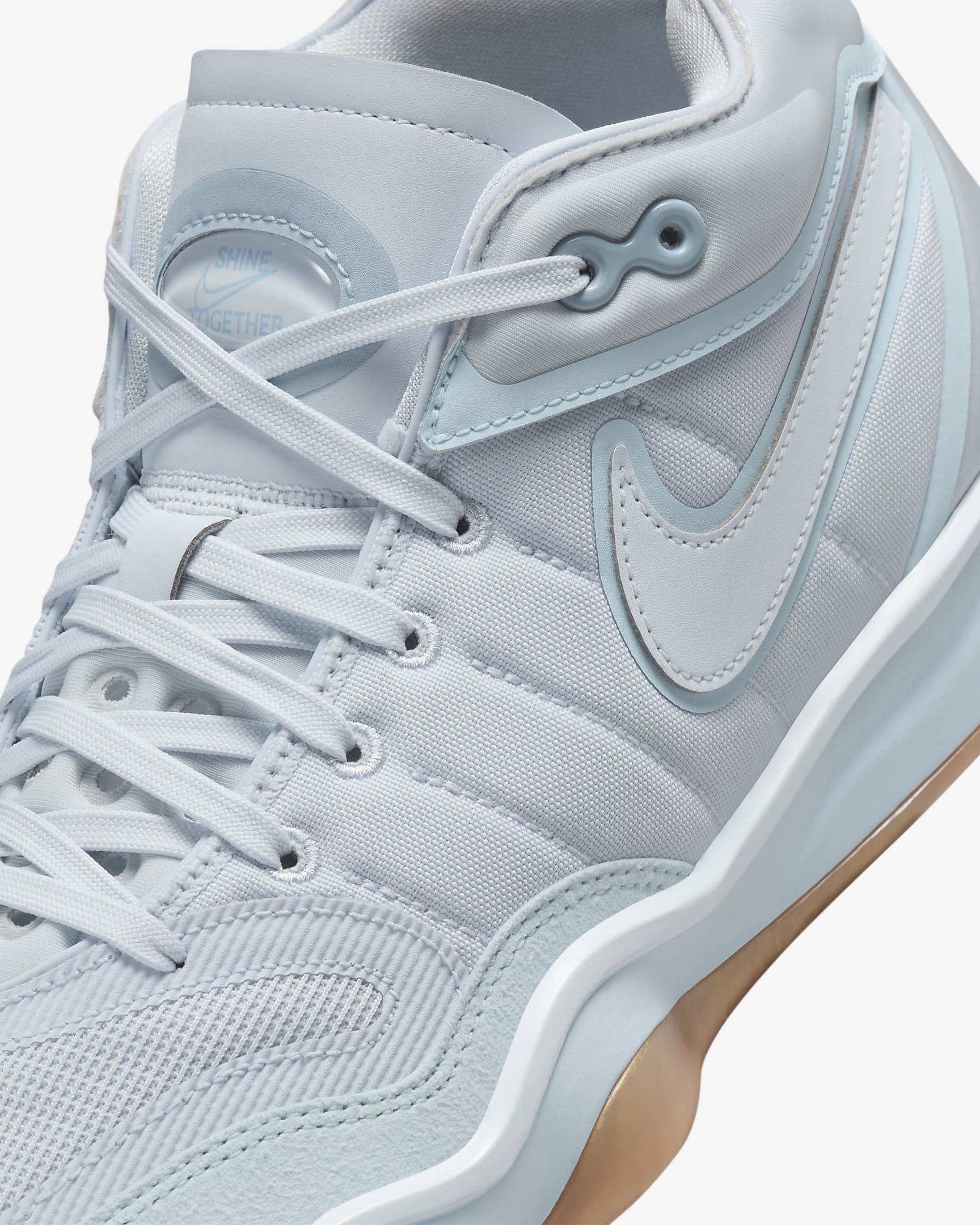 Chaussure de basket Nike G.T. Hustle 2 - Football Grey/Glacier Blue/Light Armory Blue/Football Grey