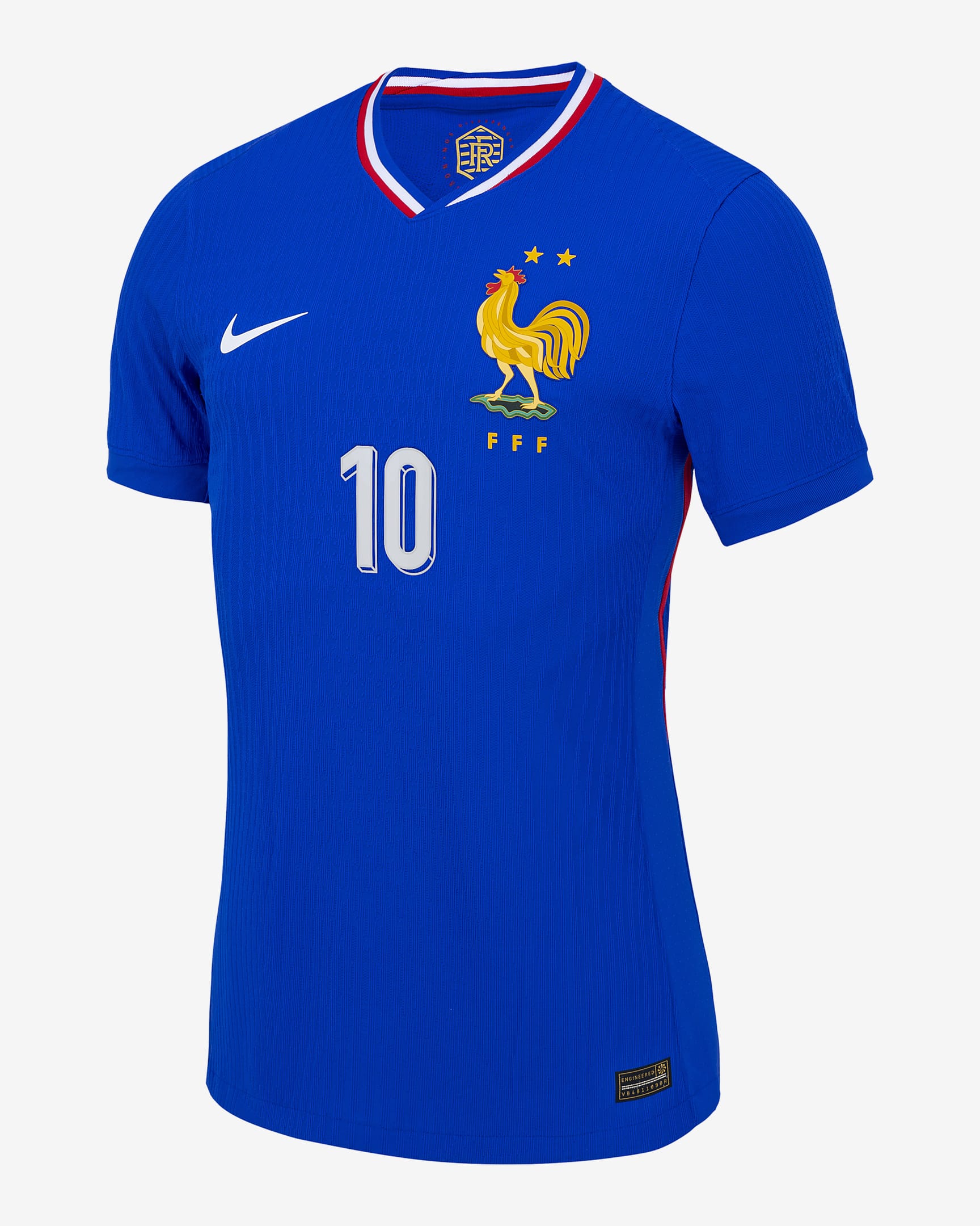 Kylian Mbappé France National Team 2024 Match Home Men's Nike Dri-FIT ADV Soccer Jersey - Blue