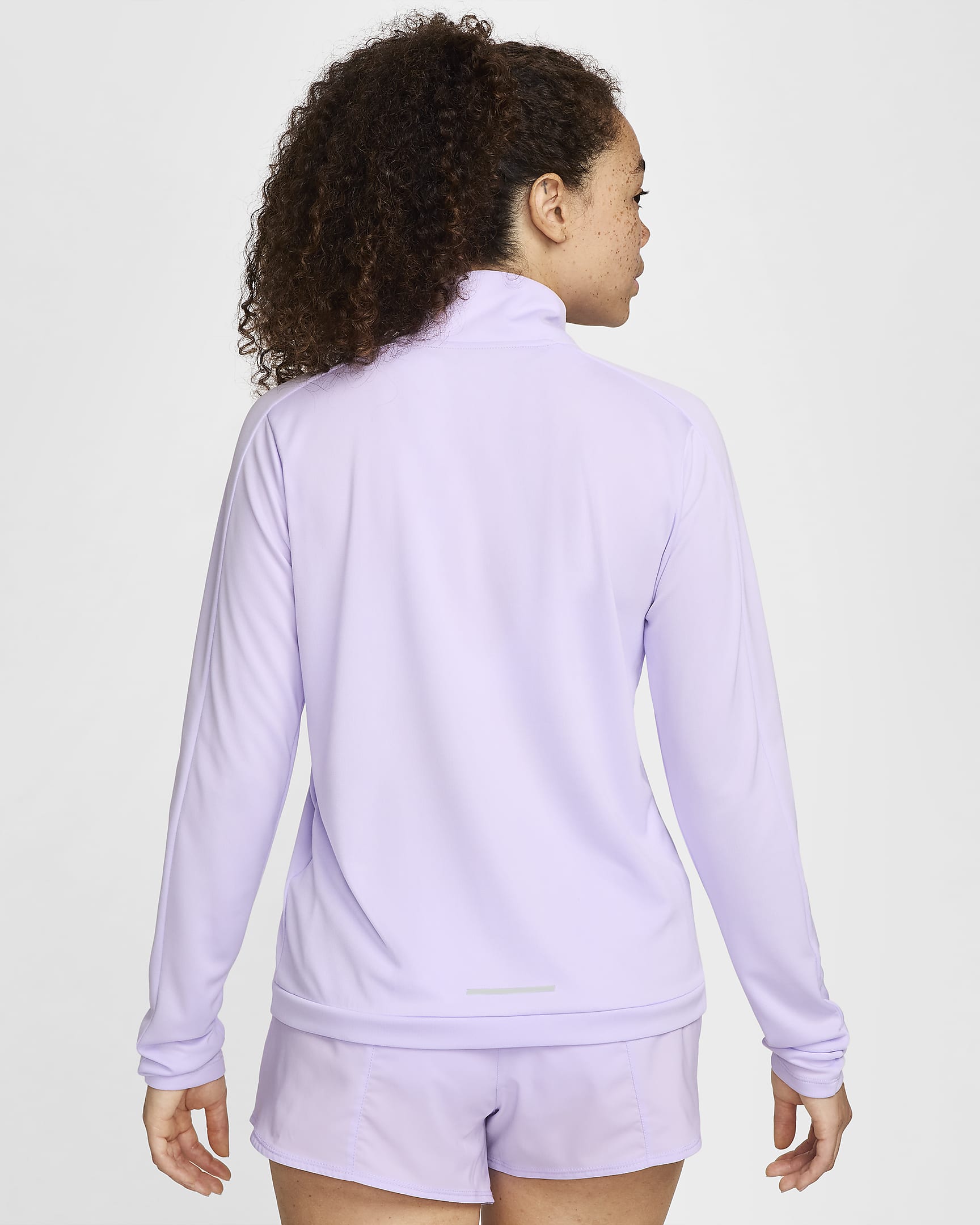 Nike Swoosh Women's Dri-FIT 1/4-Zip Mid Layer - Lilac Bloom/White