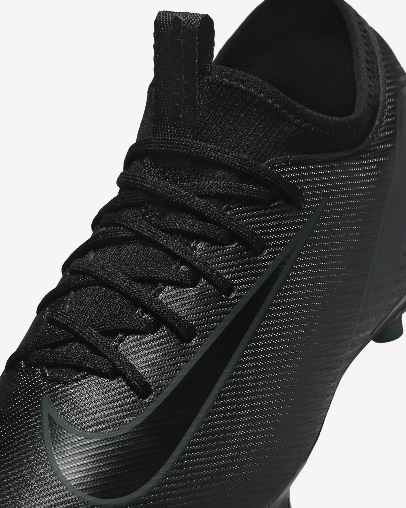 Ποδοσφαιρικά παπούτσια χαμηλού προφίλ MG Nike Jr. Mercurial Vapor 16 Academy για μικρά/μεγάλα παιδιά - Μαύρο/Deep Jungle/Μαύρο