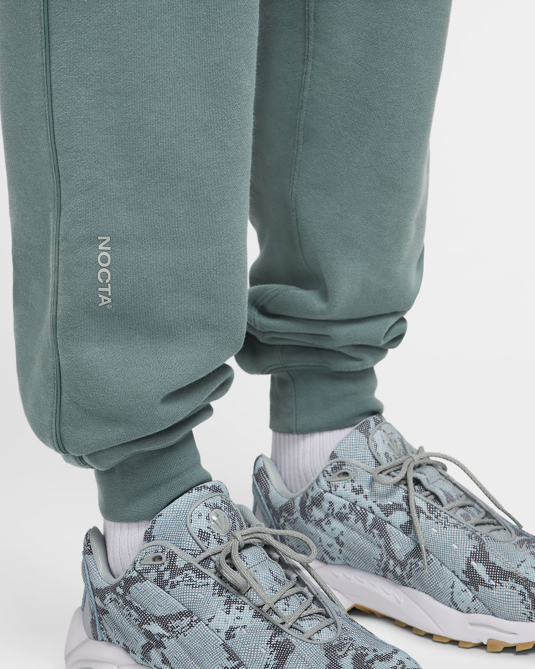 NOCTA NOCTA Fleece CS joggingbroek - Mineral Slate/Faded Spruce/Mica Green