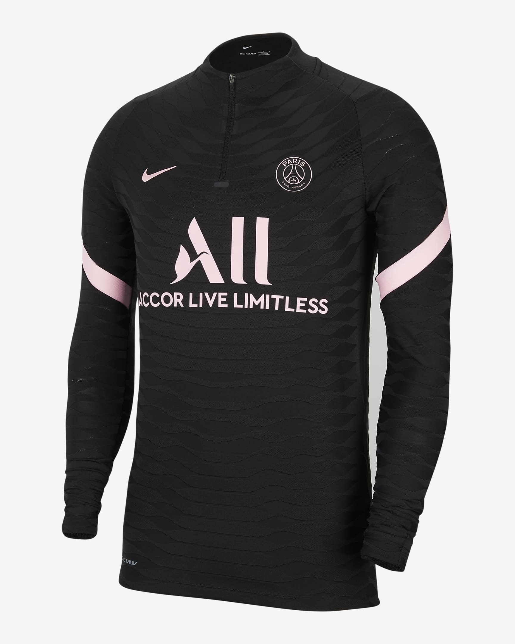 パリ サンジェルマン エリート アウェイ メンズ ナイキ Dri-FIT ADV サッカードリルトップ - ブラック/ブラック/アークティックパンチ/アークティックパンチ