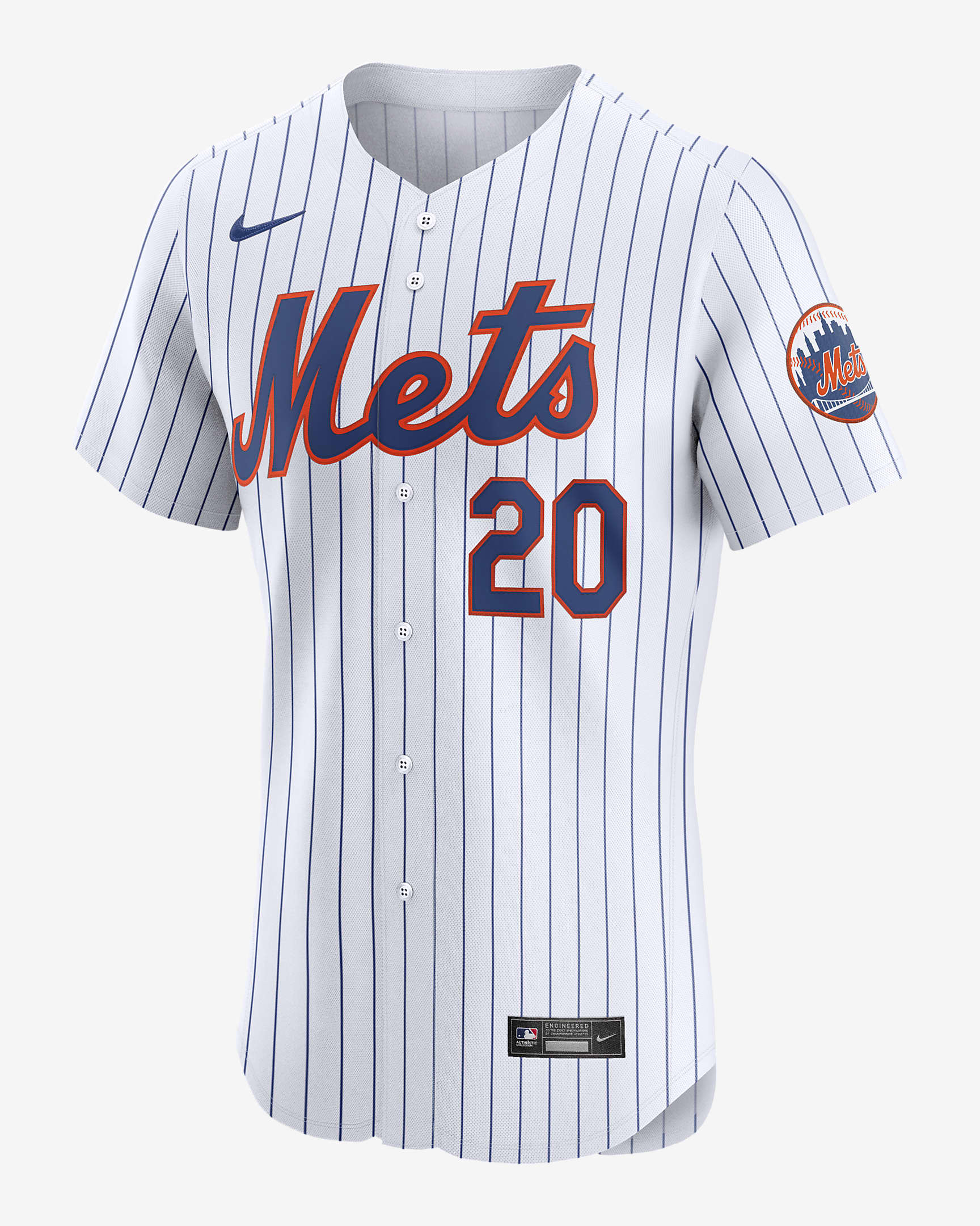 Pete Alonso New York Mets Men's Nike Dri-FIT ADV MLB Elite Jersey - White