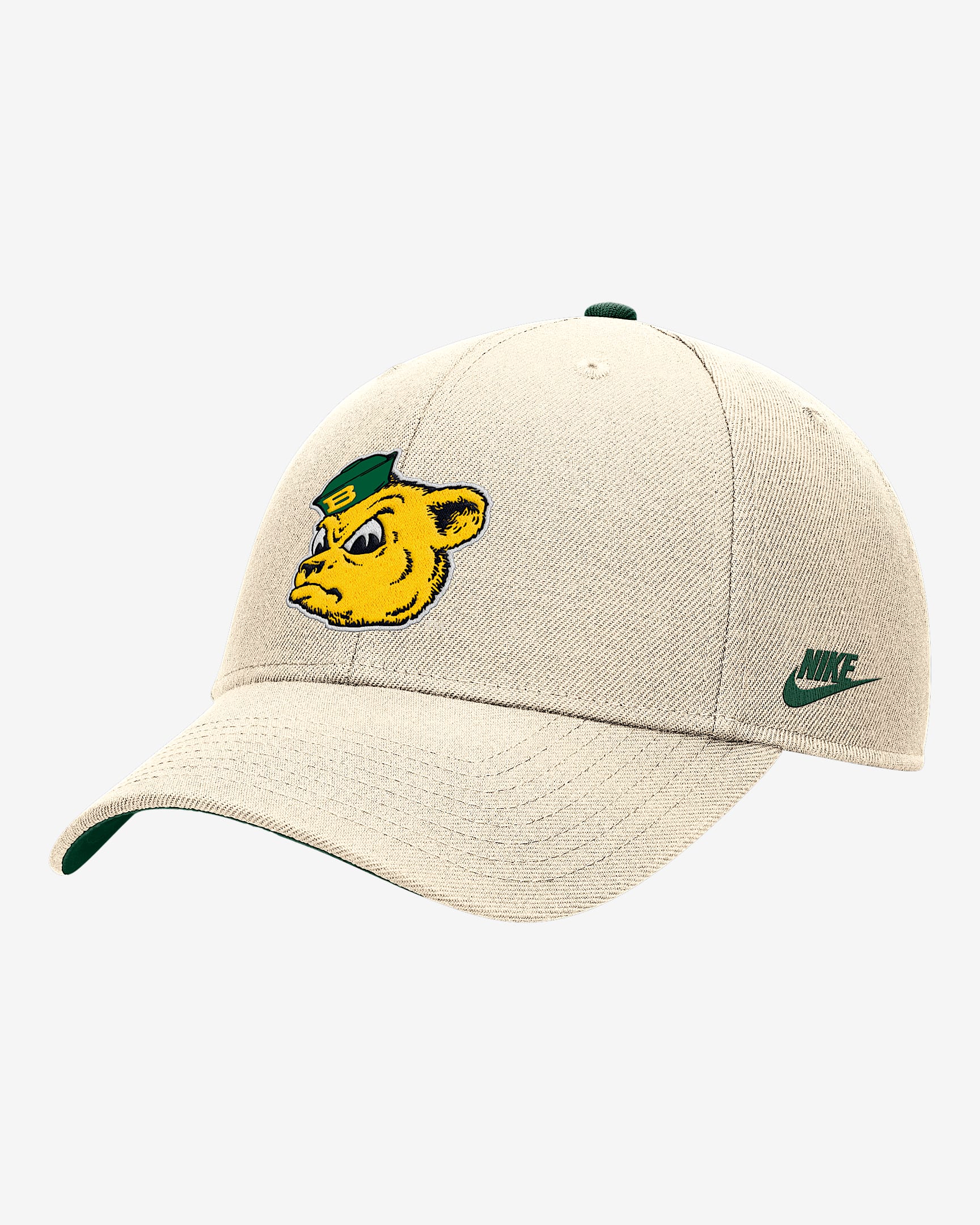 Baylor Rise Men's Nike College Adjustable Cap - Natural