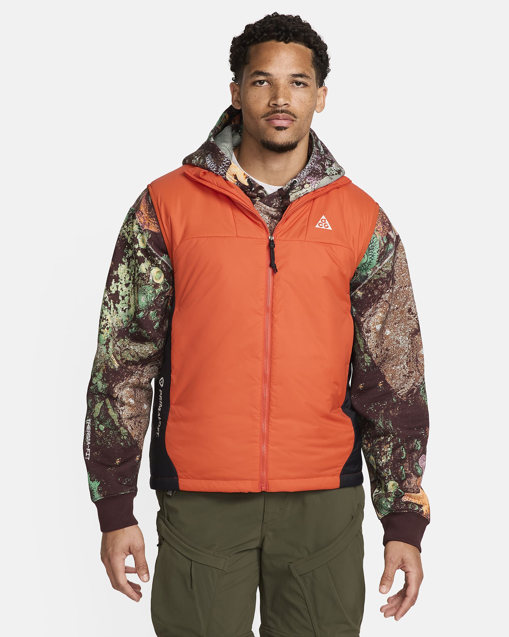 Nike ACG Therma-FIT ADV "Rope de Dope" Men's Full-Zip Vest - Cosmic Clay/Black/Summit White